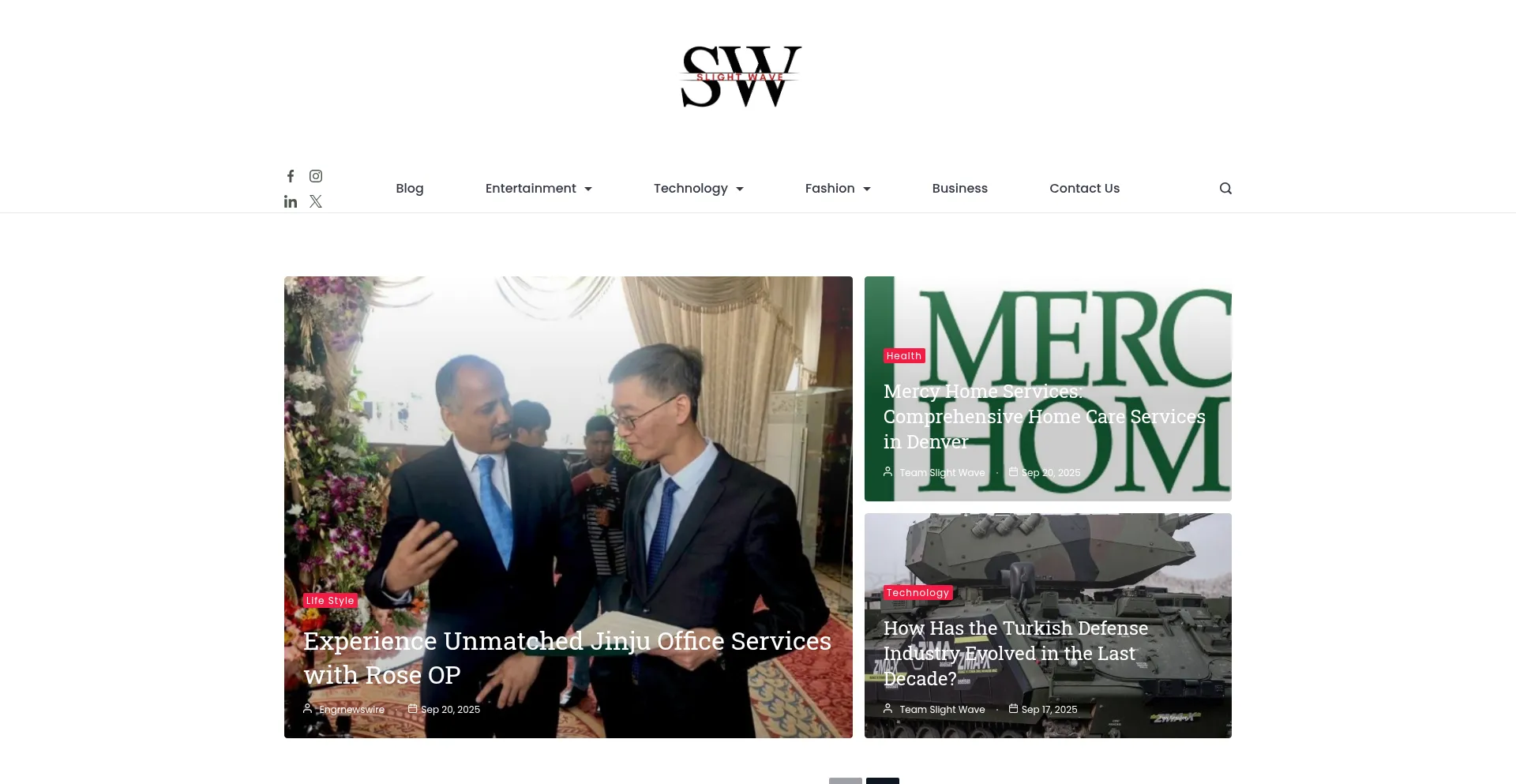 Slightwave.com Screenshot