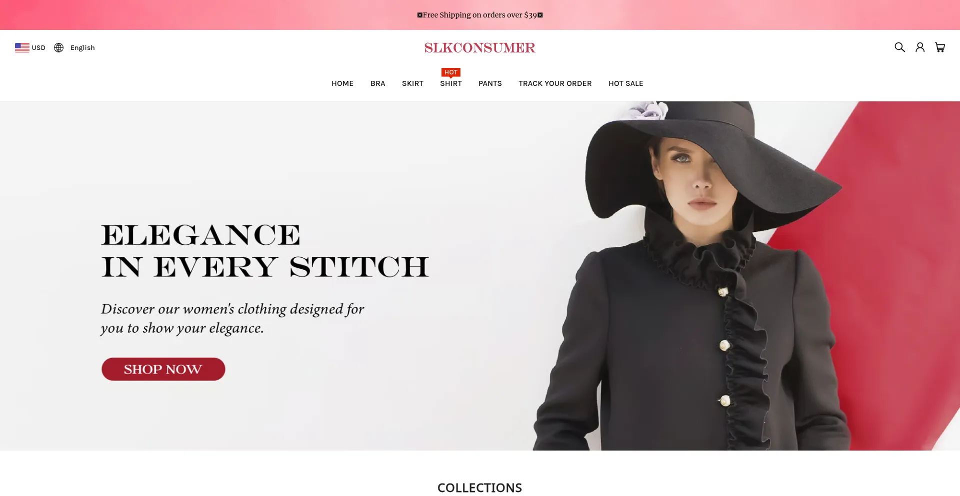 Website screenshot of Slkconsumer.com