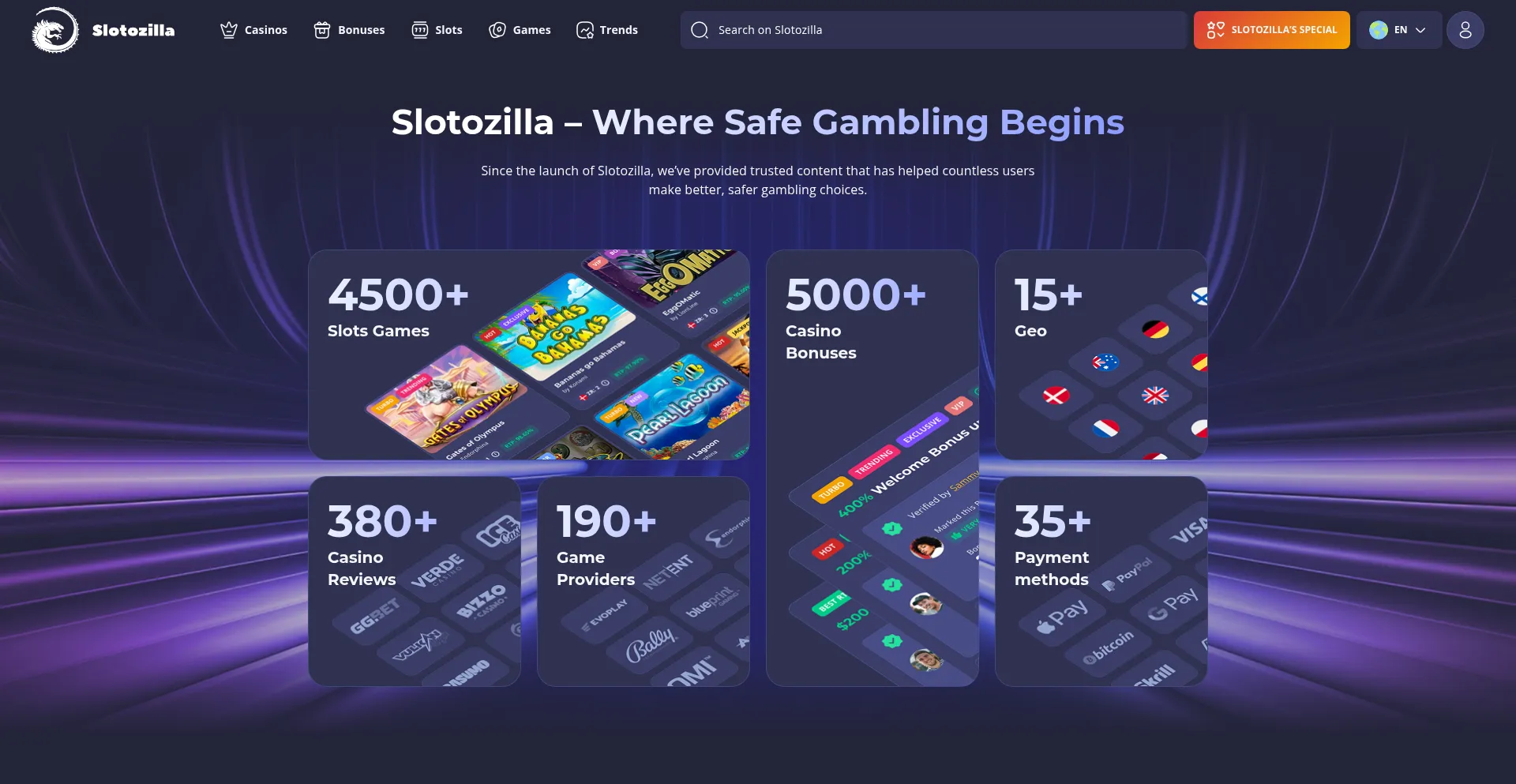 ¿És Seguro y Confiable Slotozilla.com?