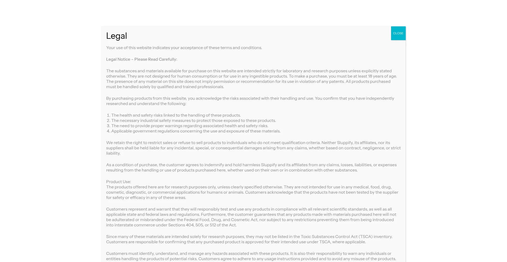 Website screenshot of Sluppify.com
