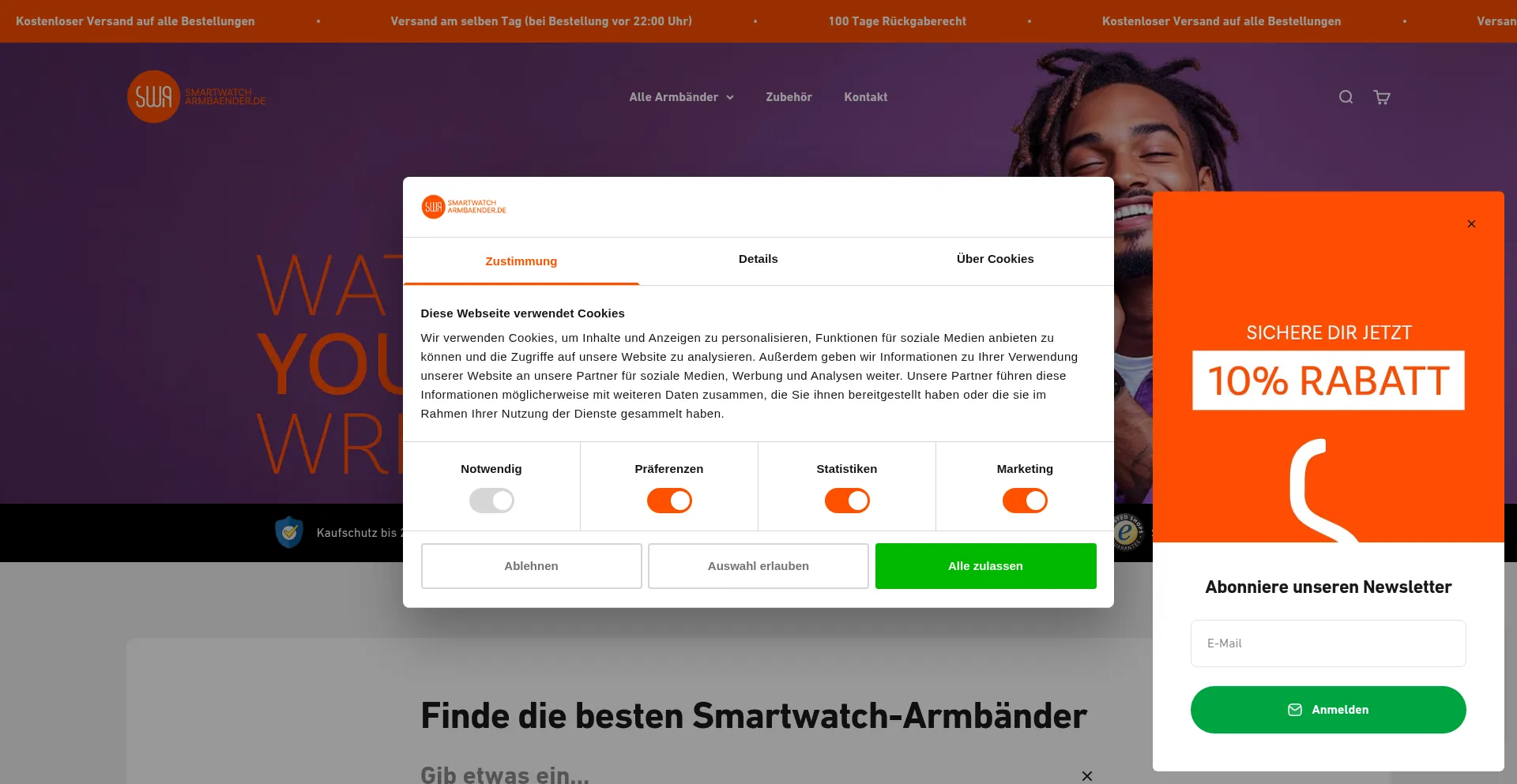 ¿És Seguro y Confiable Smartwatcharmbaender.de?