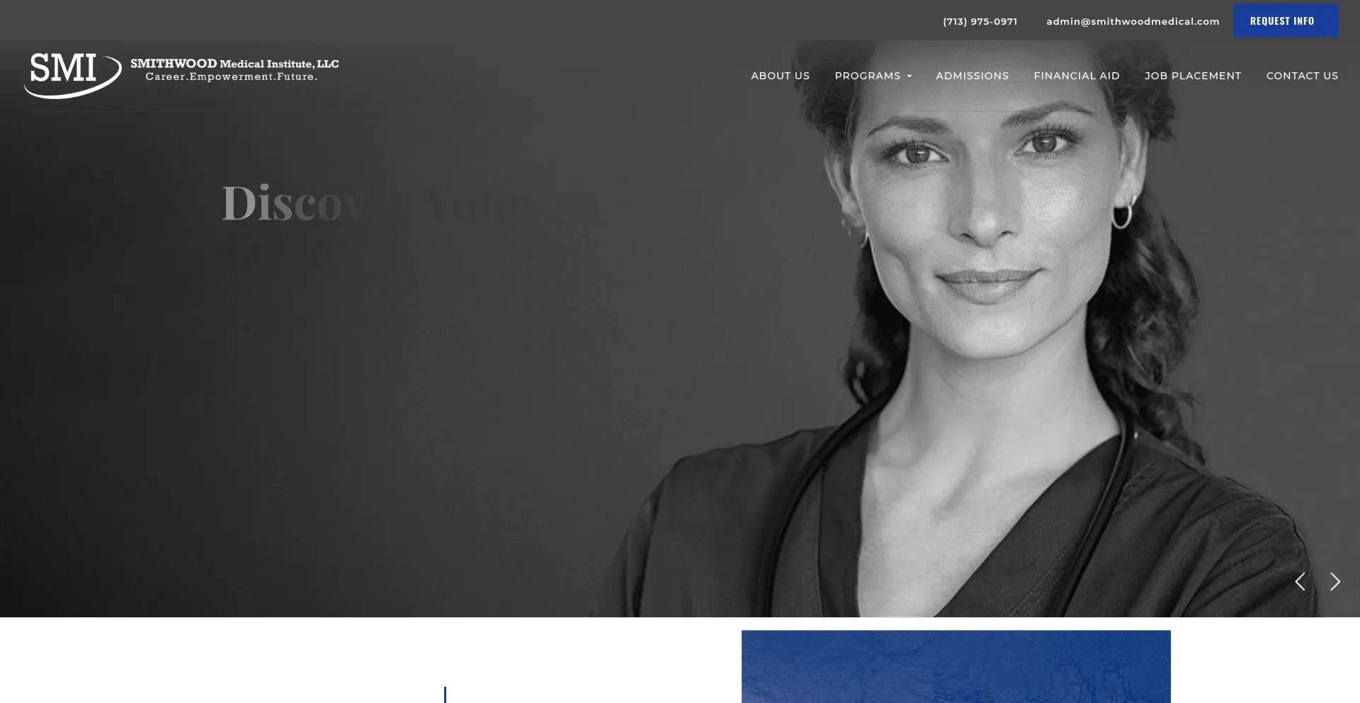 Website screenshot of Smithwoodmedical.com
