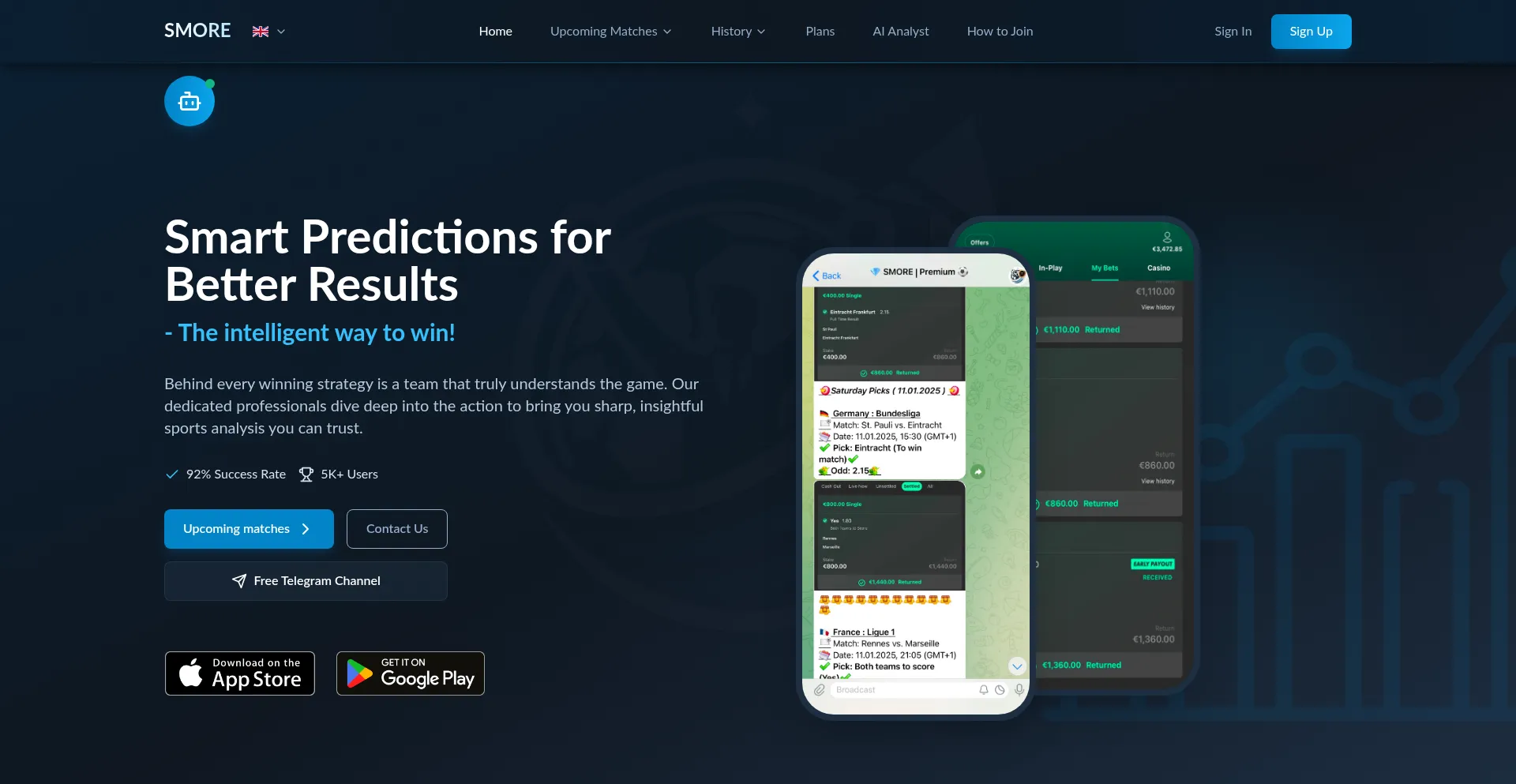 Website screenshot of Smoreltd.com