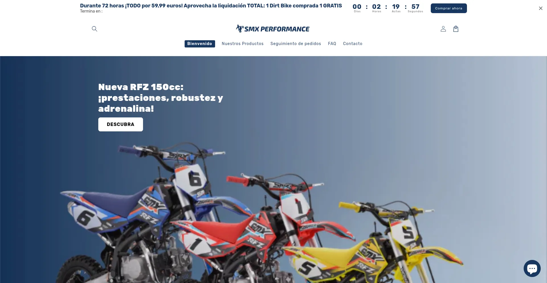Website screenshot of Smx-performances.com