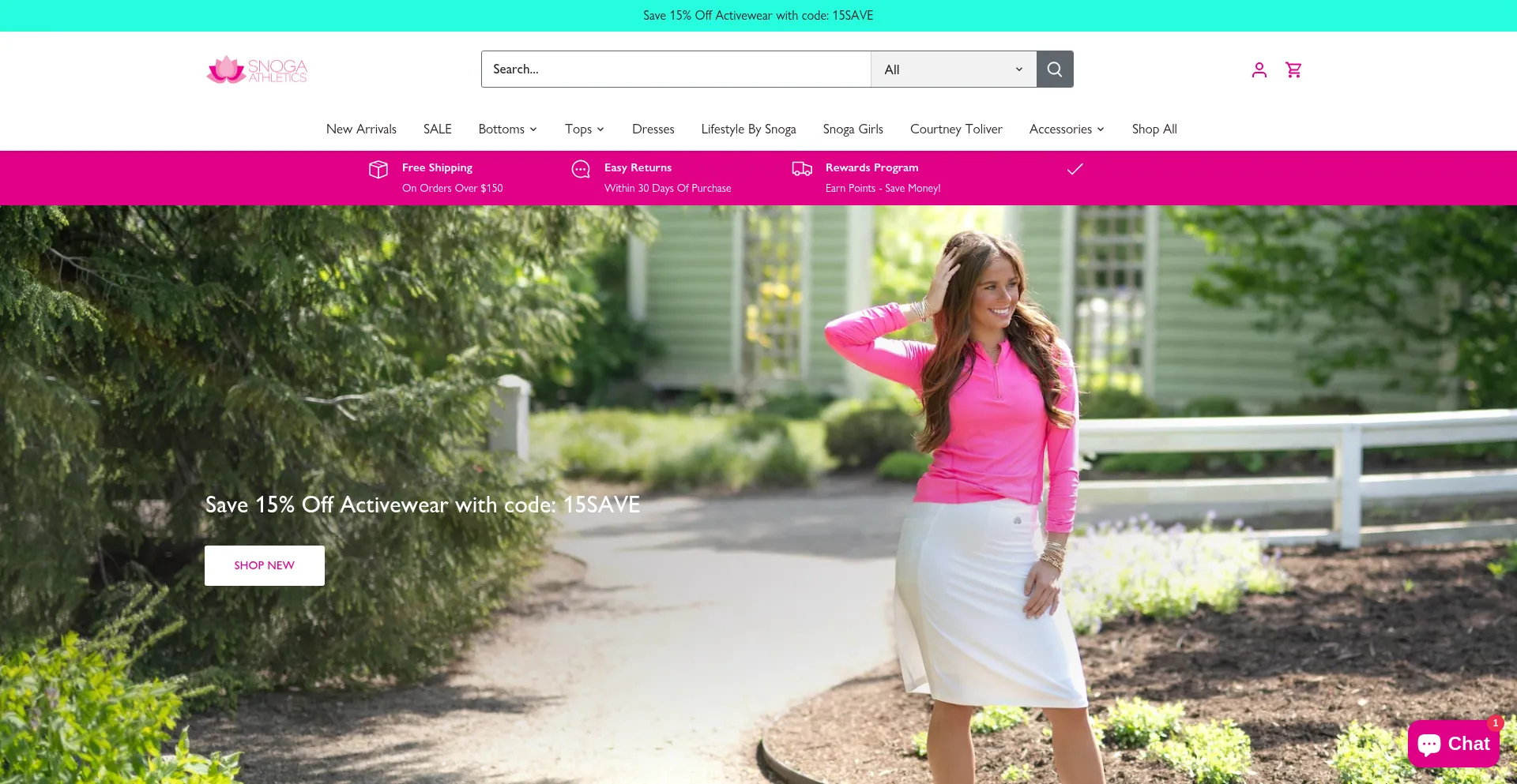 Website screenshot of Snogaathletics.com