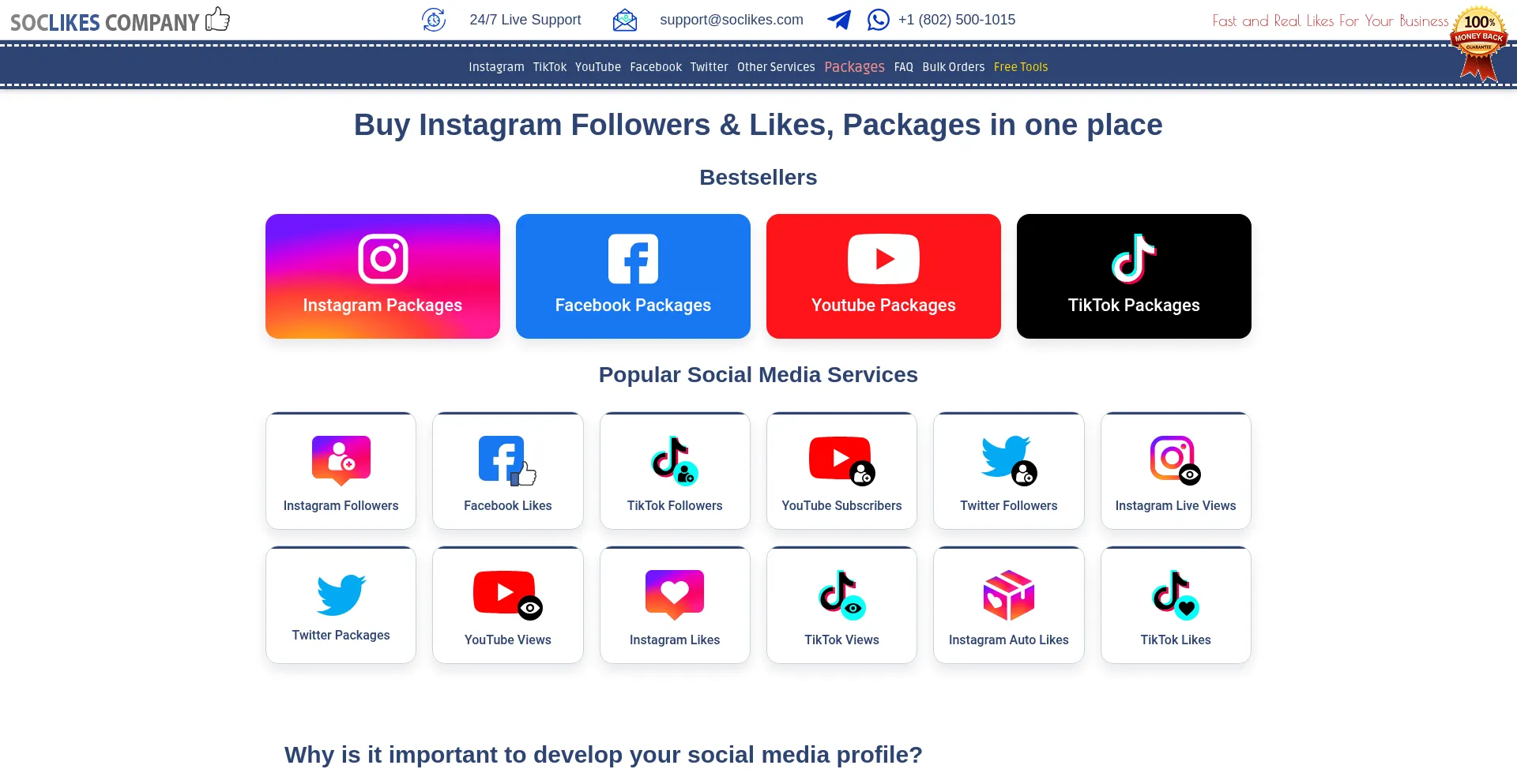 Soclikes.com Screenshot