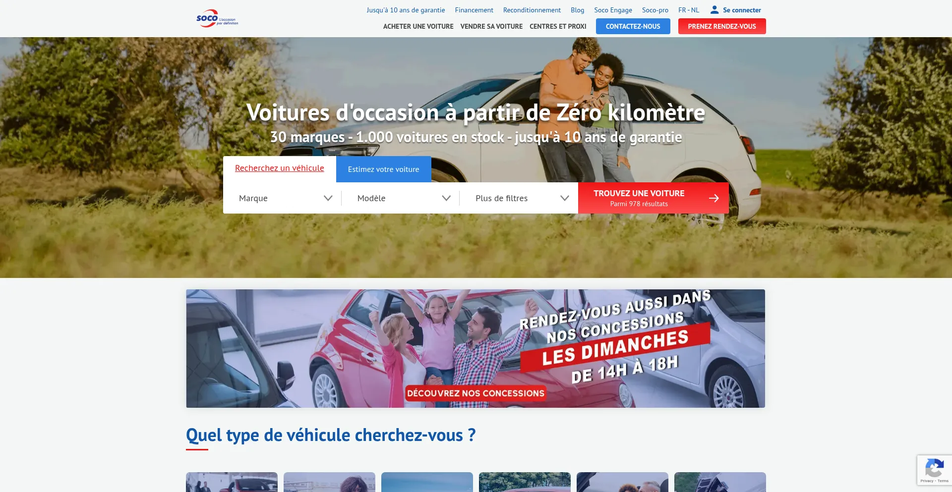 Website screenshot of Soco.be