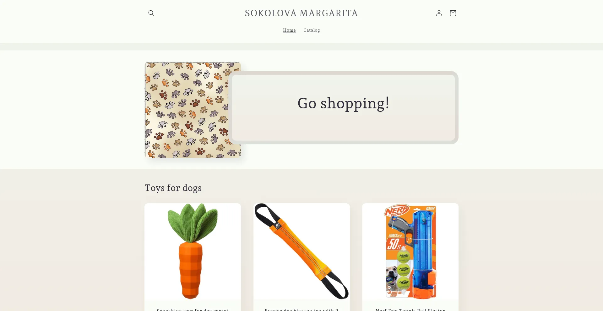 Website screenshot of Sokolovamargarita.com