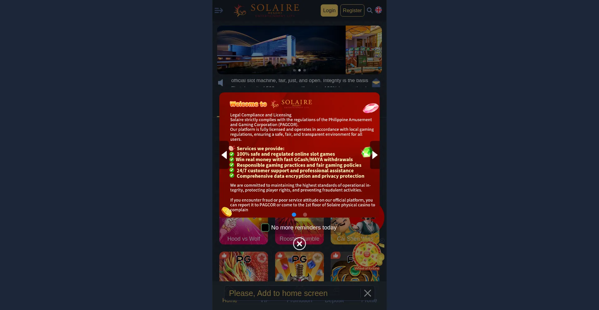 Website screenshot of Solairerbet.com