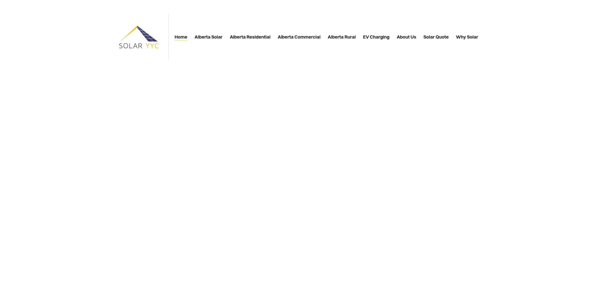 Website screenshot of Solaryyc.ca