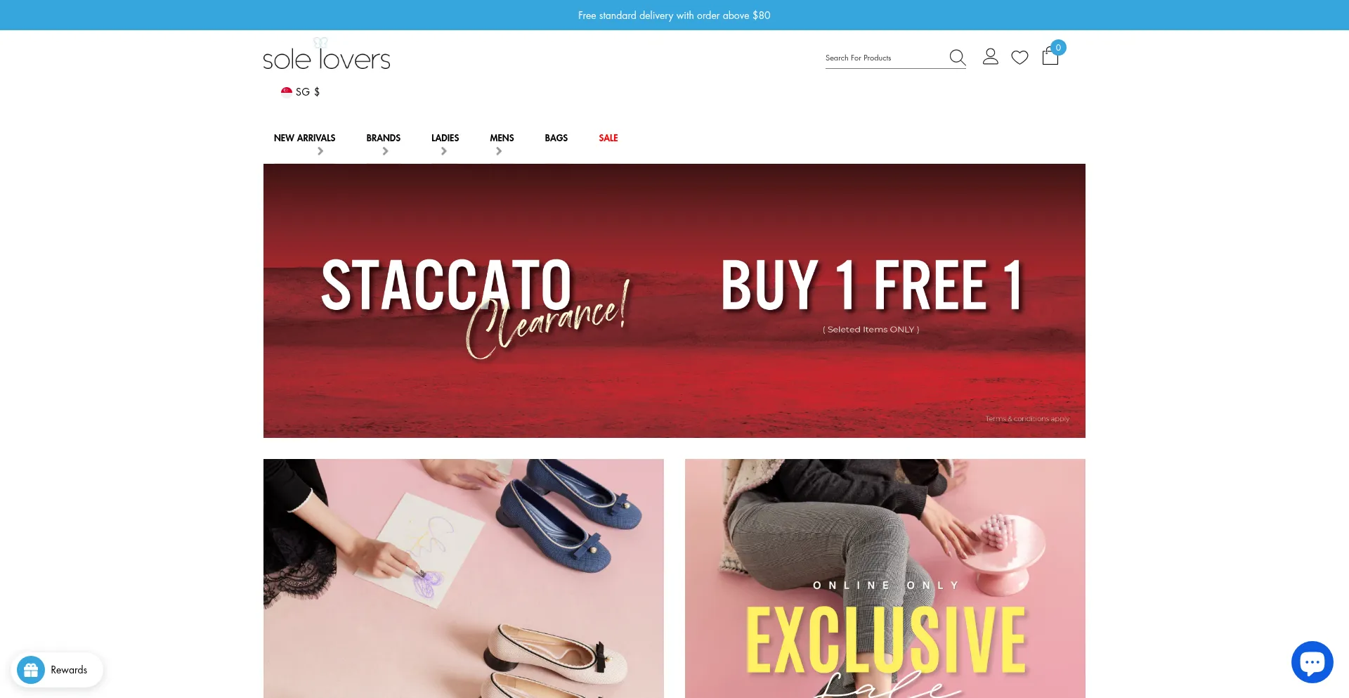 Website screenshot of Solelovers.com
