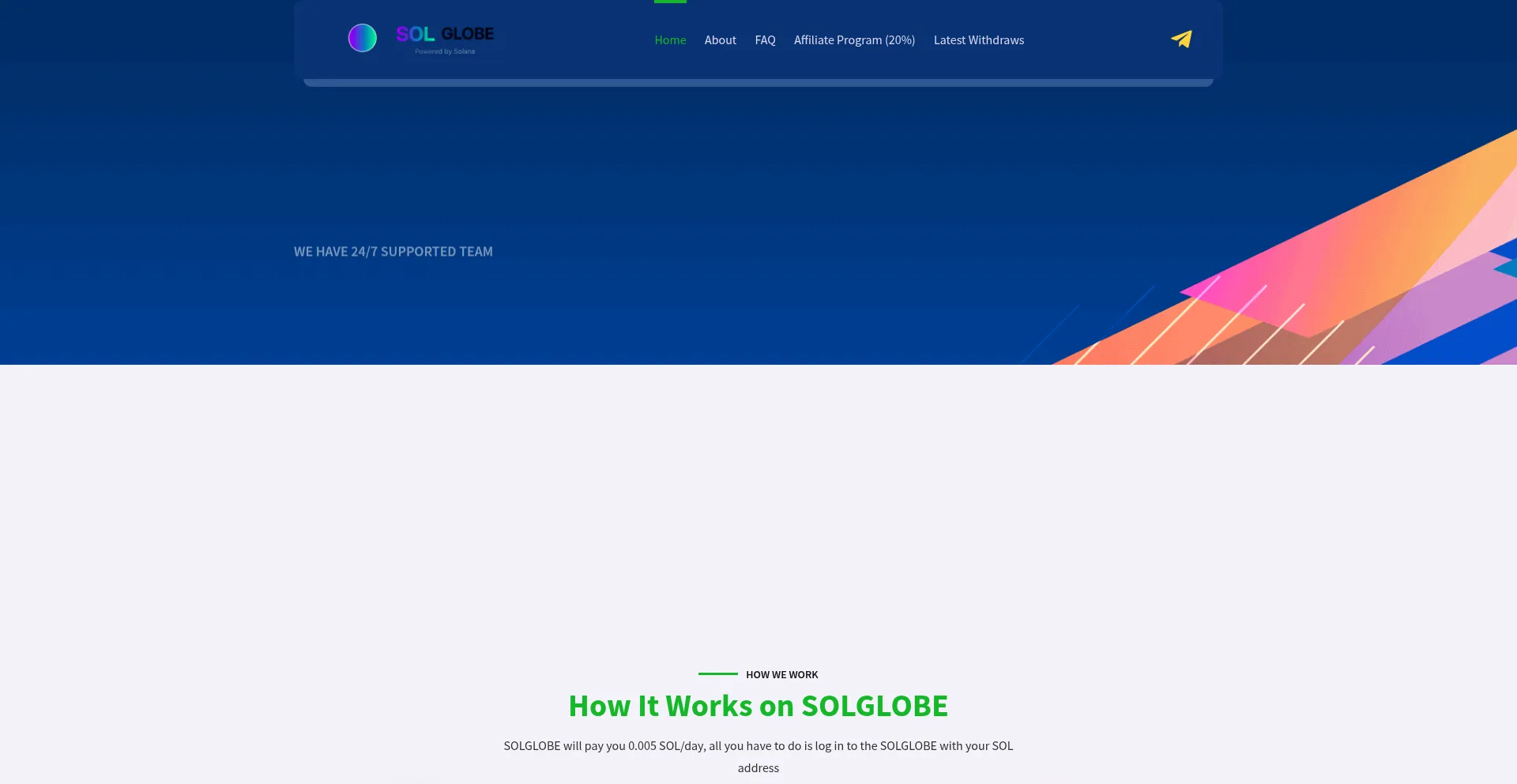 ¿És Seguro y Confiable Solglobe.io?