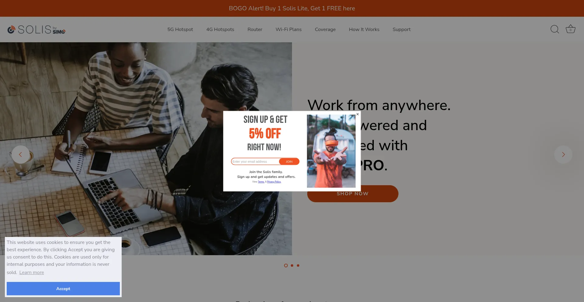 Soliswifi.co Screenshot