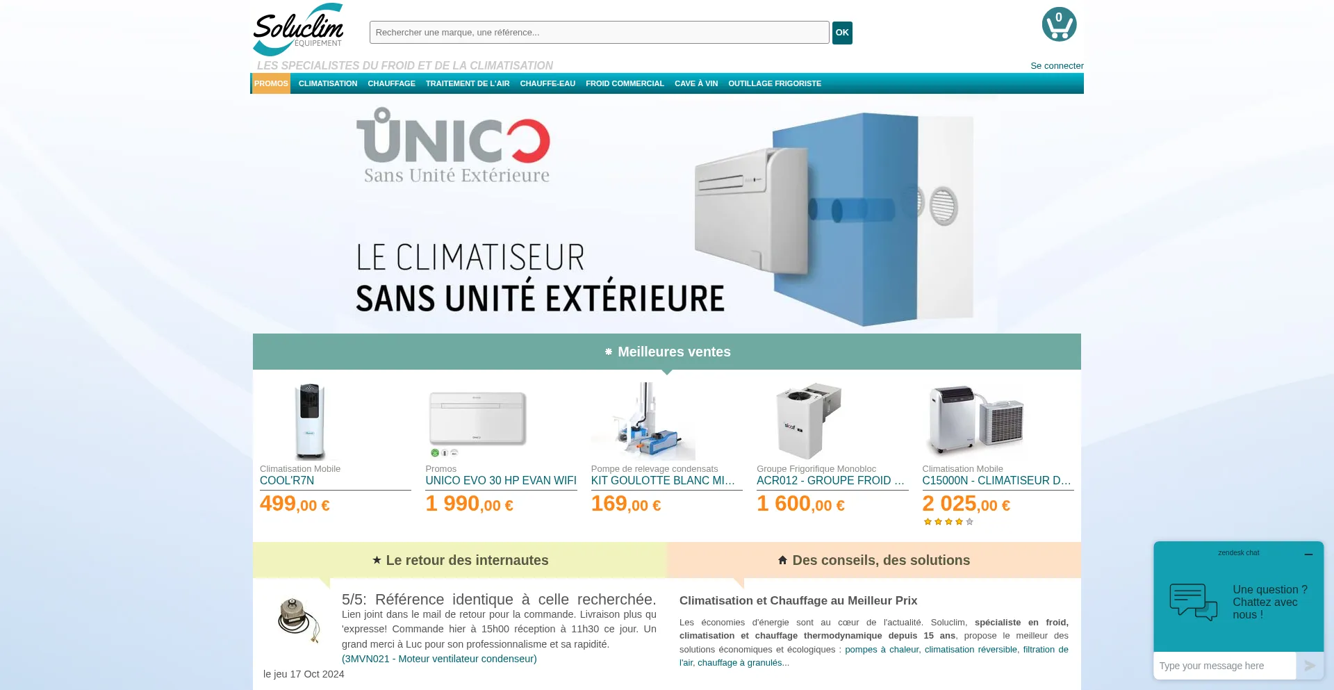 Soluclim.com Screenshot