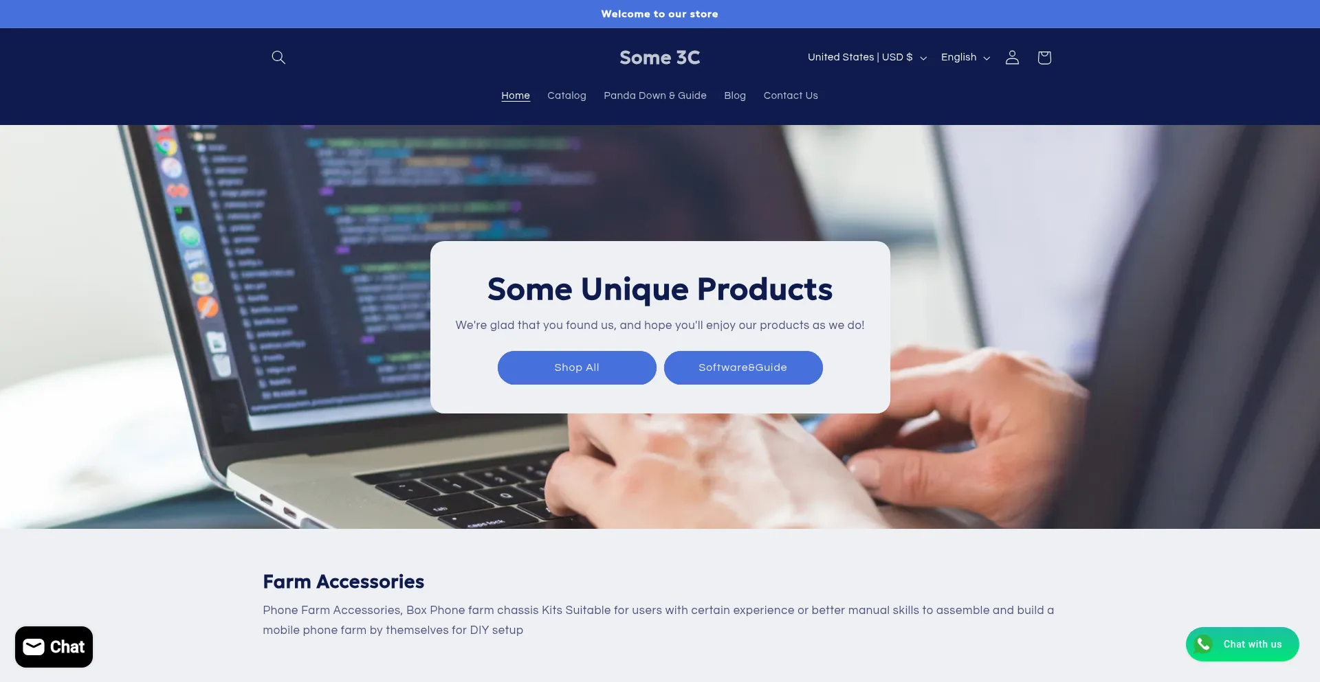 Website screenshot of Some3c.com