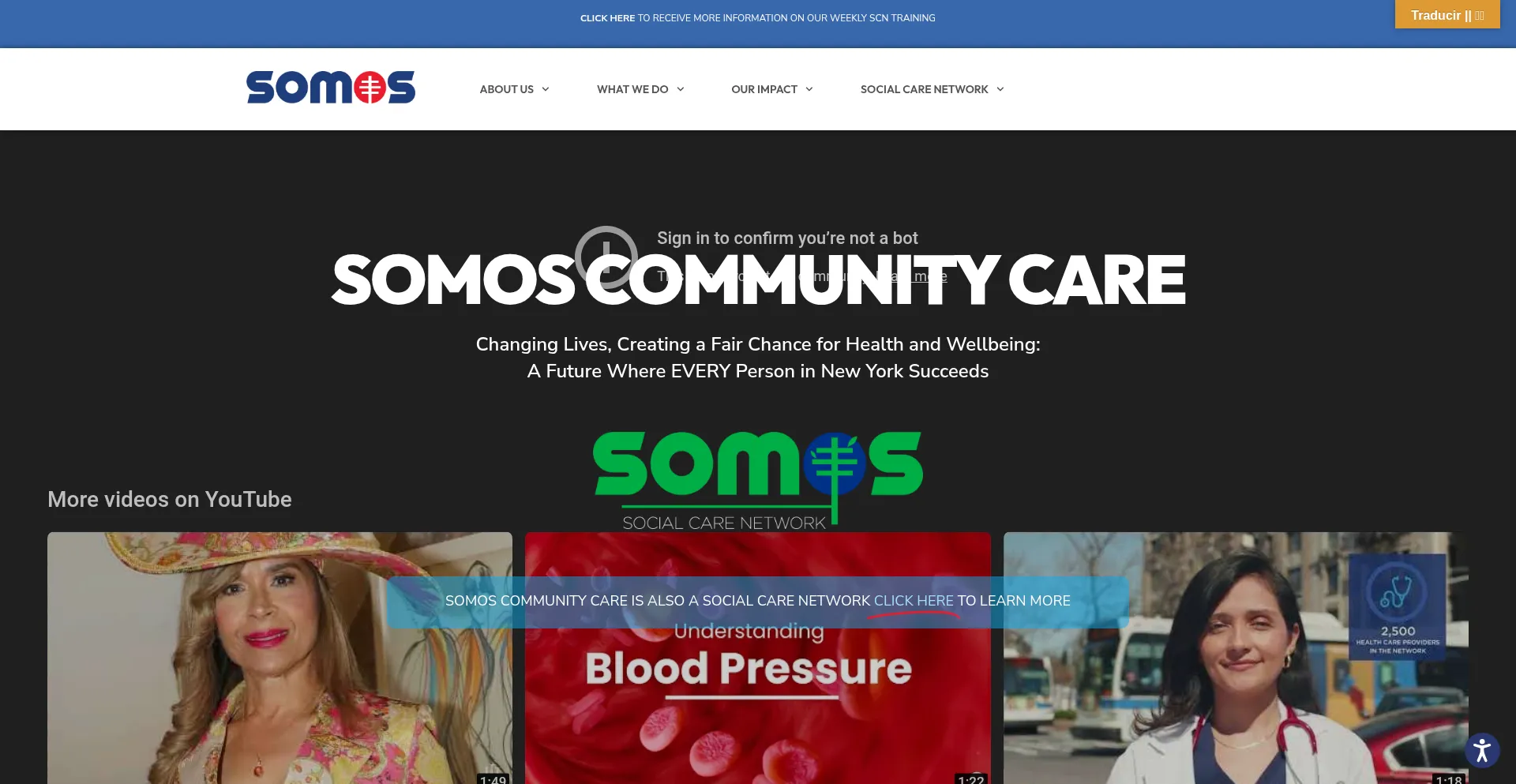 ¿És Seguro y Confiable Somoscommunitycare.org?