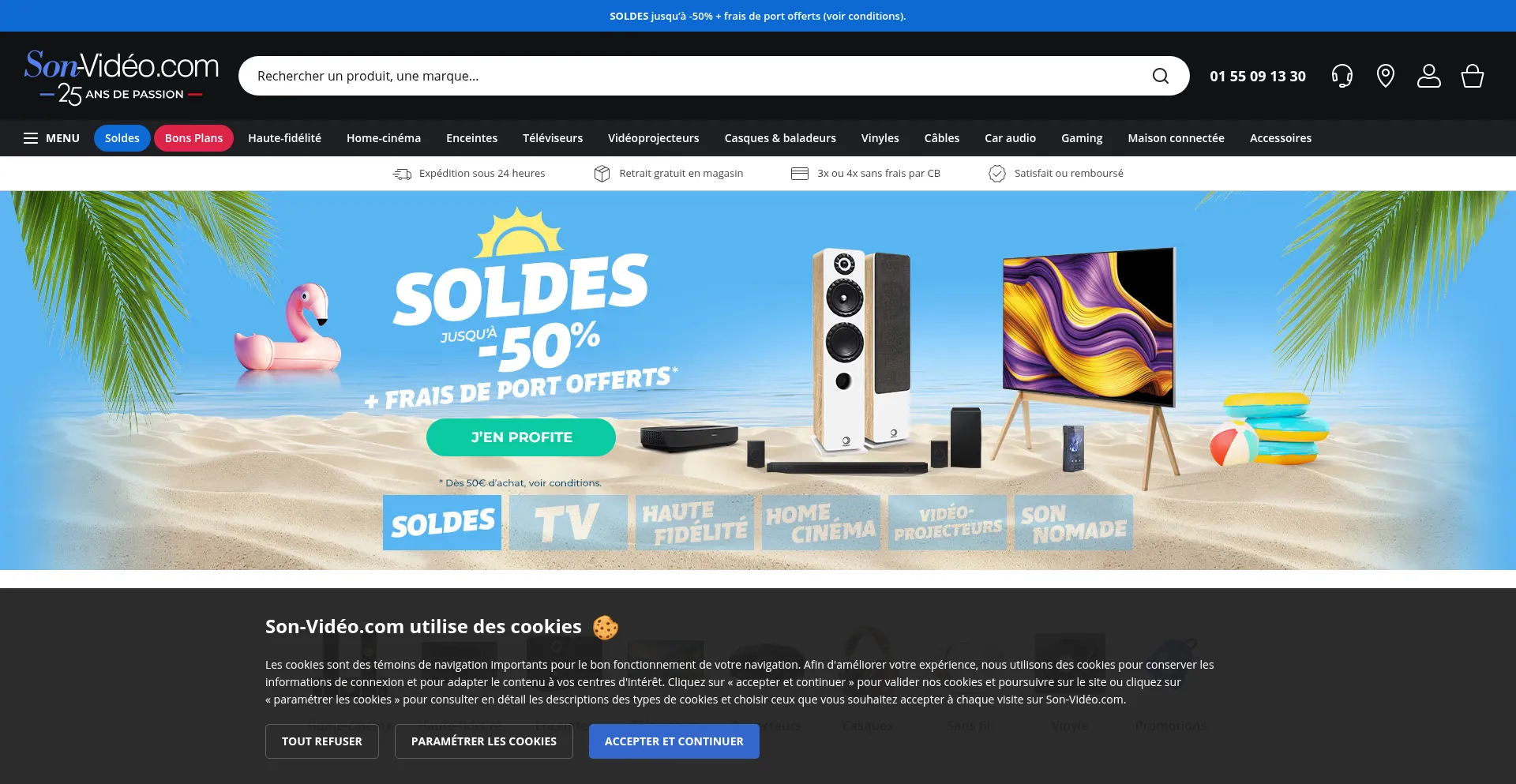Website screenshot of Son-video.com