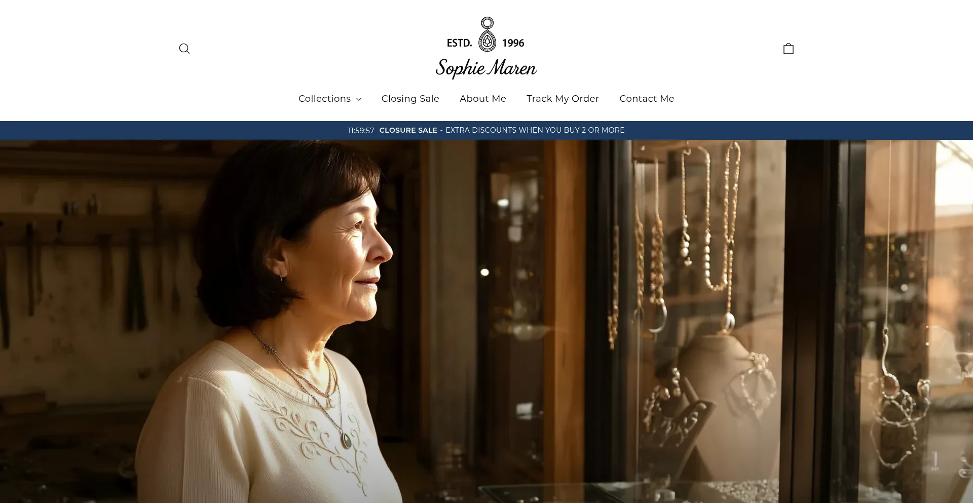 Website screenshot of Sophie-maren.com