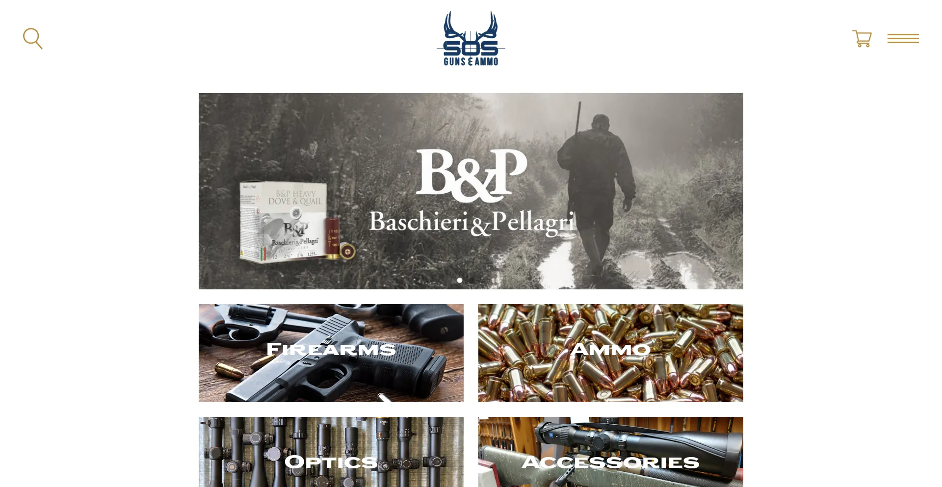 Sosgunsandammo.com Screenshot