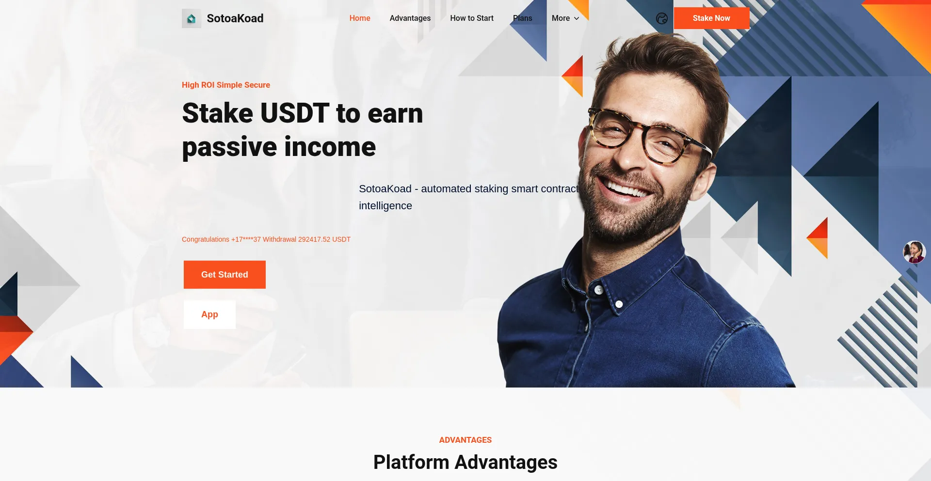 Website screenshot of Sotoakoad.com