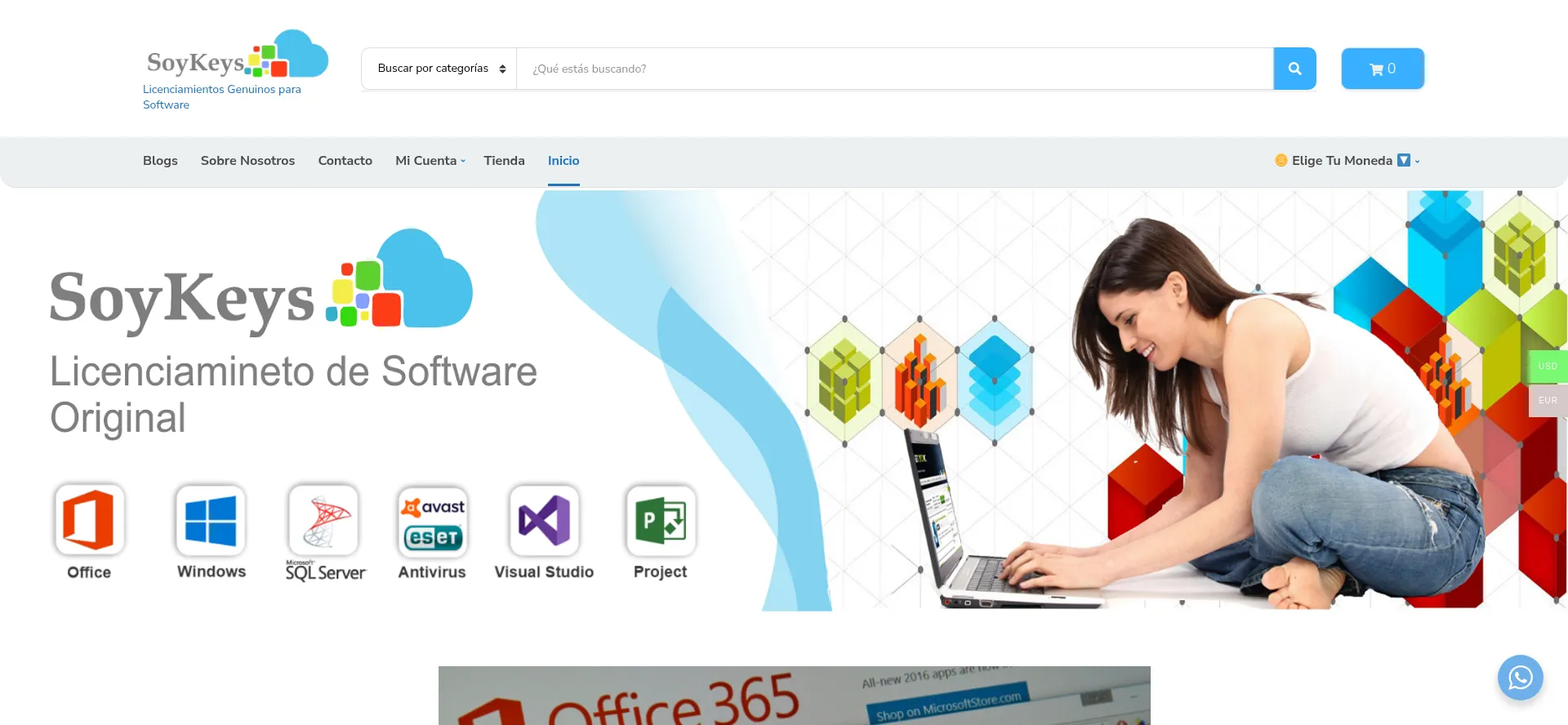 Website screenshot of Soykeys.com