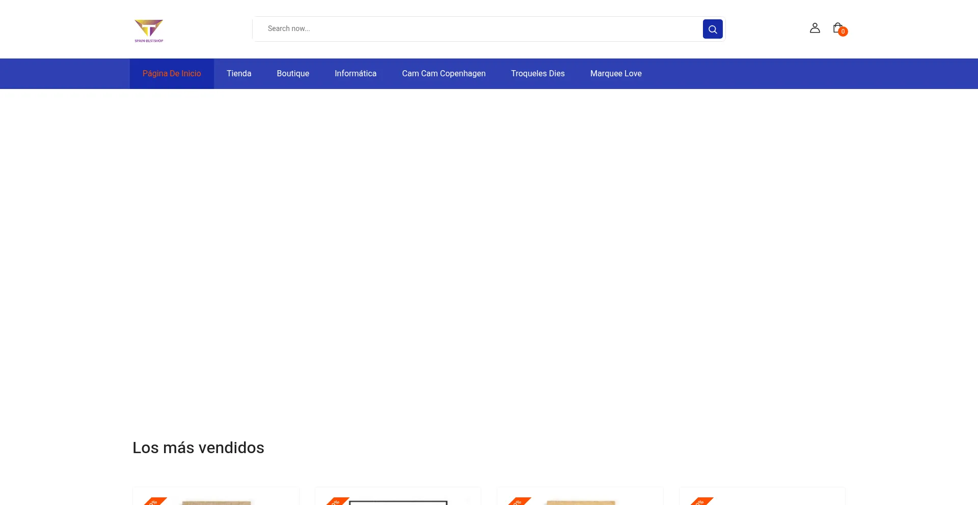 Website screenshot of Spain-bestshop.com