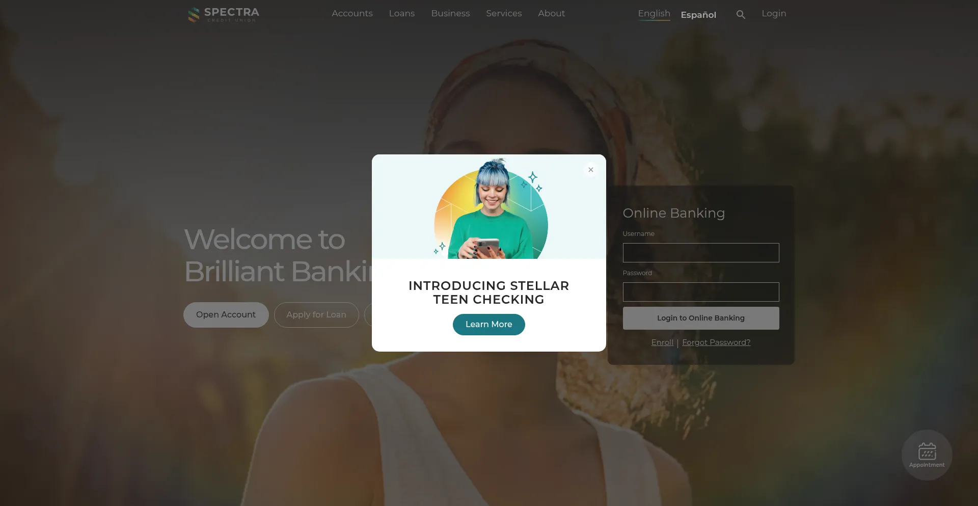 Website screenshot of Spectracu.com
