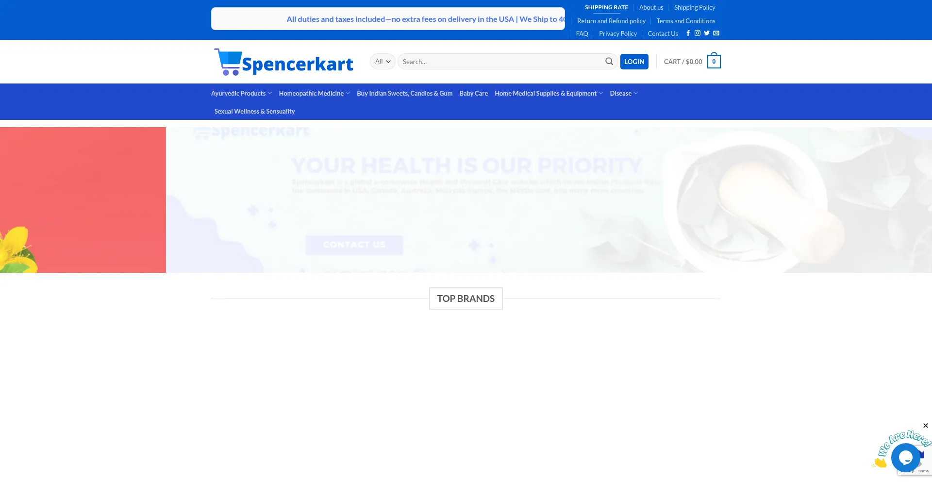 Spencerkart.com Screenshot