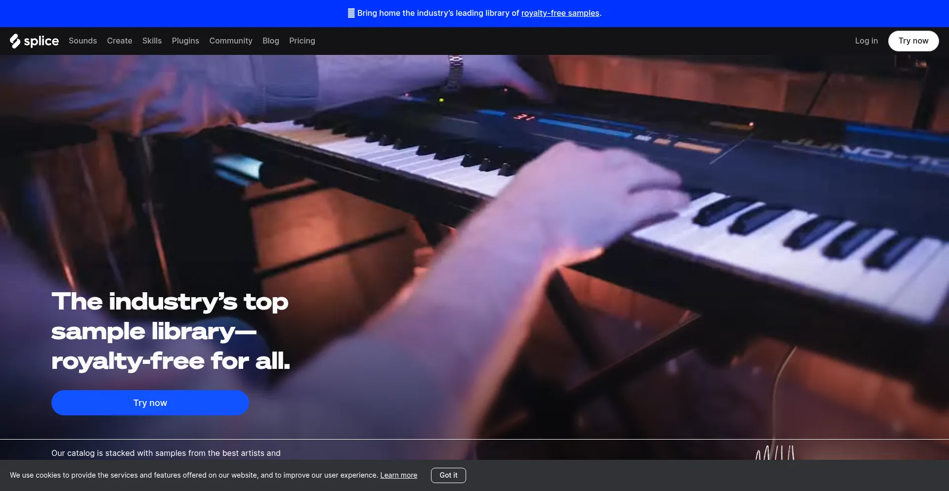Splice.com Screenshot