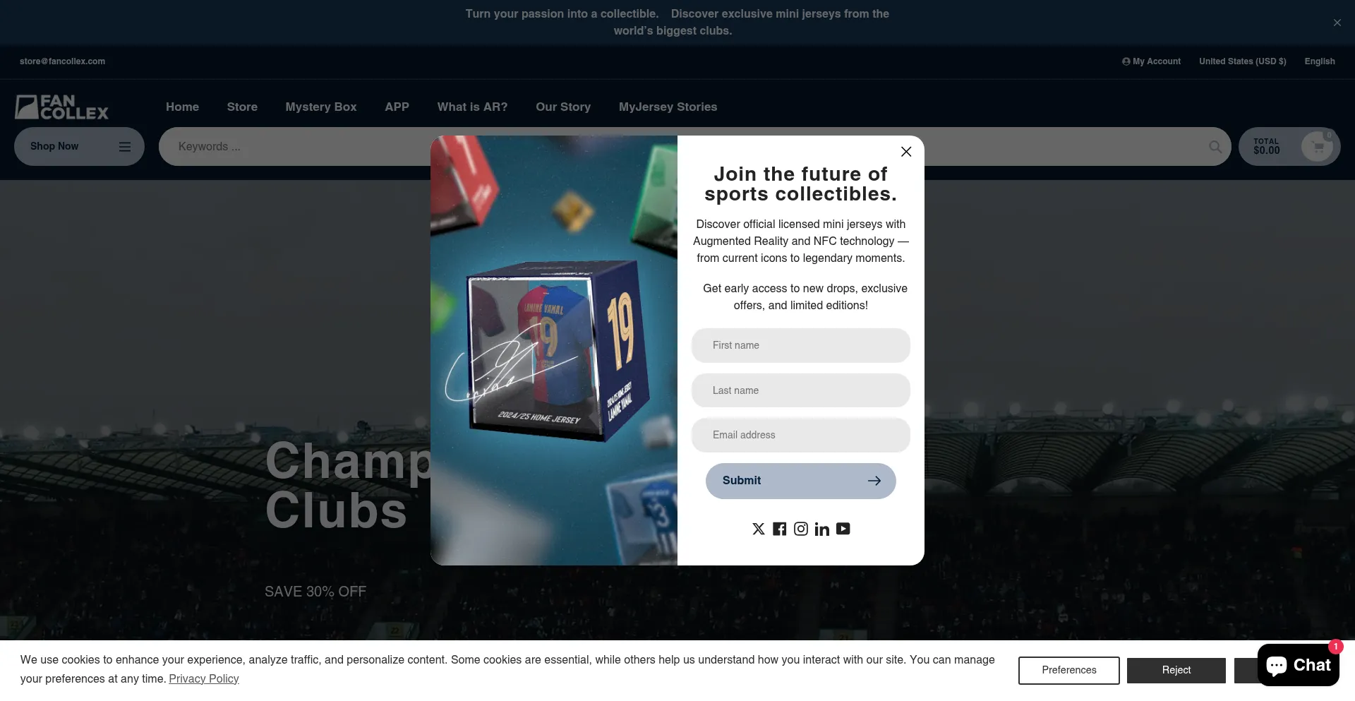 Website screenshot of Splinkofficial.com