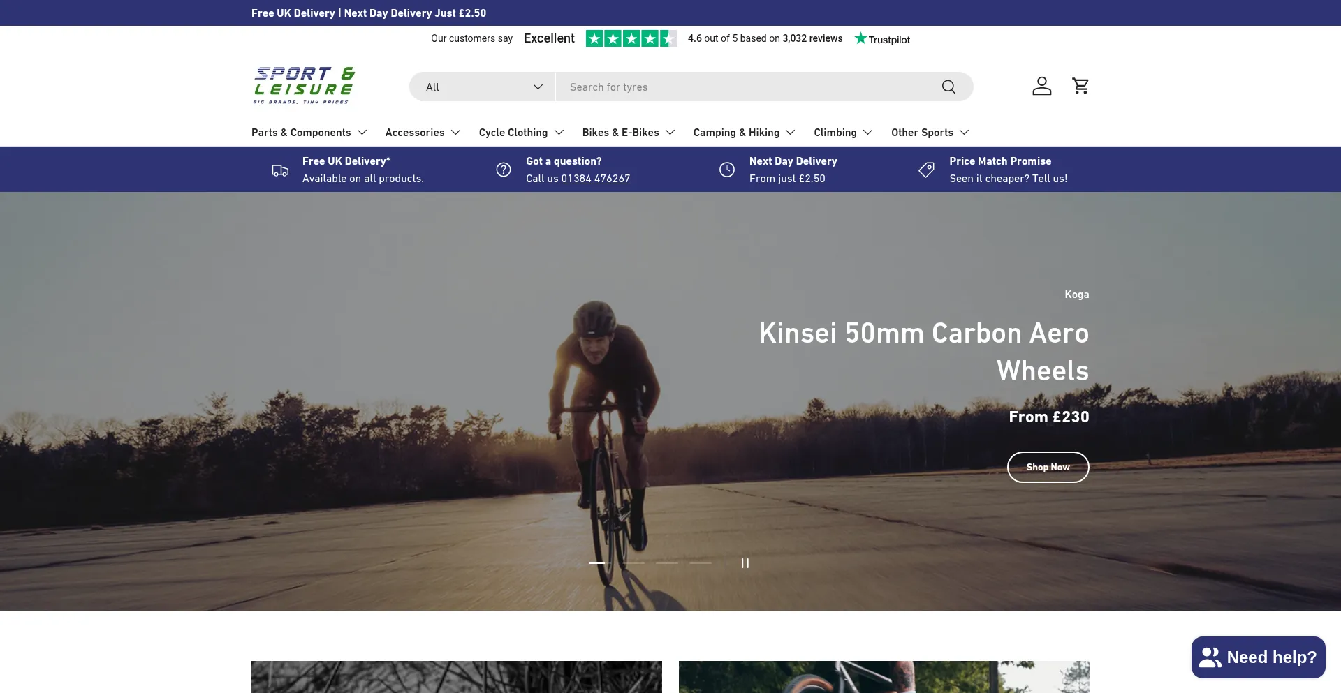 Website screenshot of Sportandleisure.com