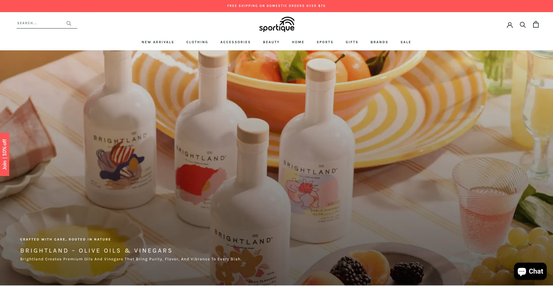 Sportique.com Screenshot