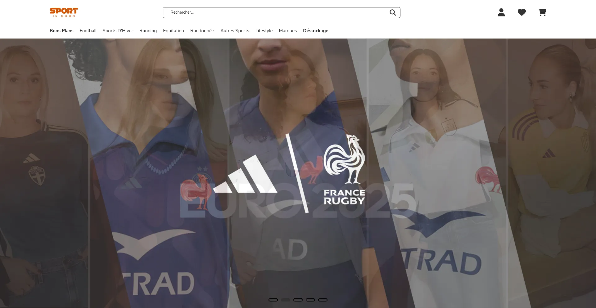 Website screenshot of Sportisgood.fr