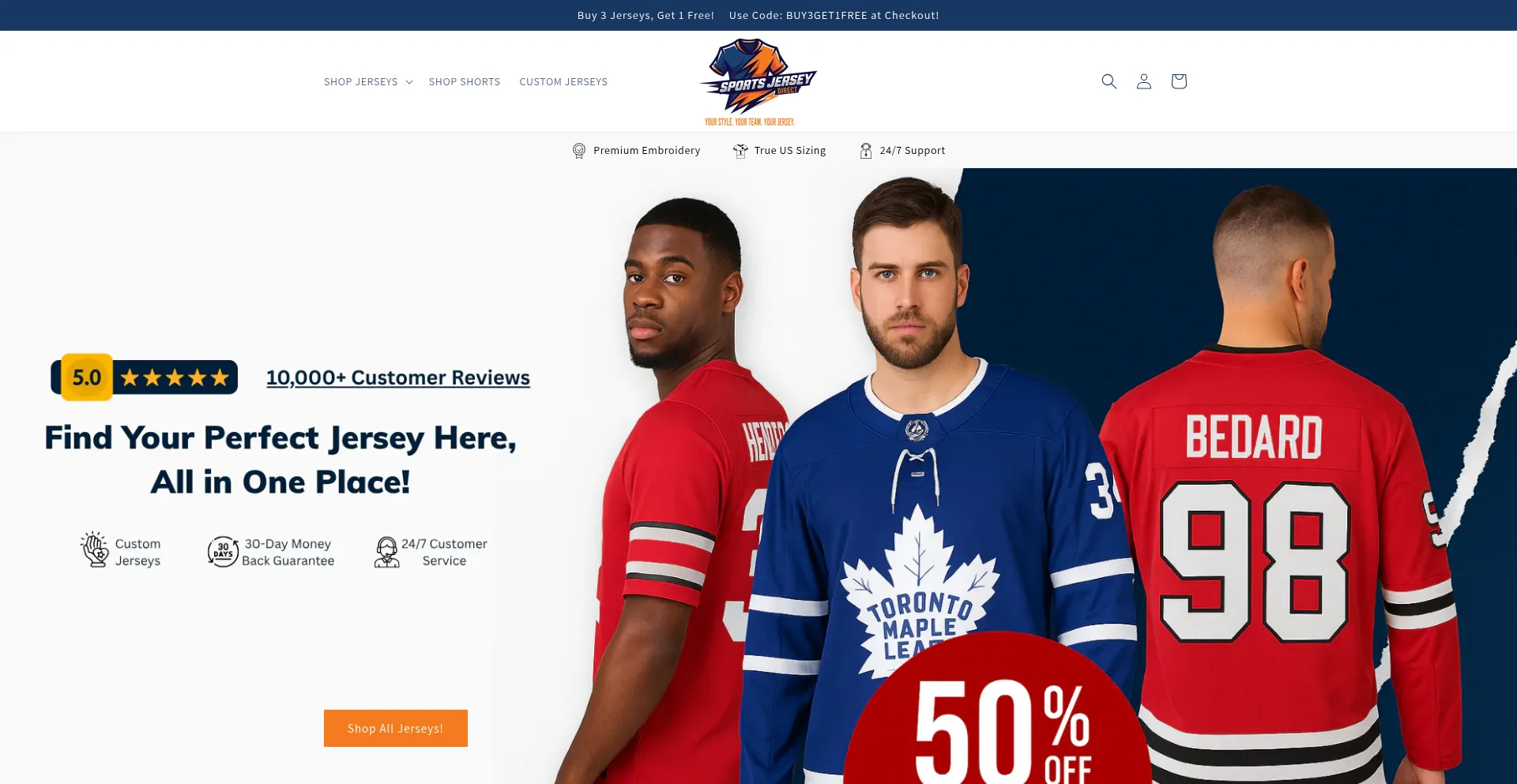 ¿És Seguro y Confiable Sportsjerseydirect.com?