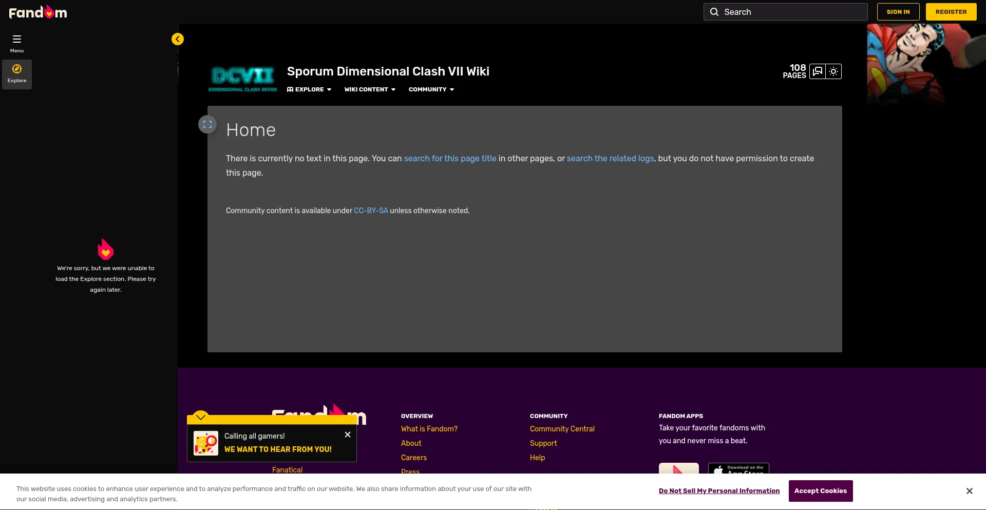 Sporumdimensionalclashvii.fandom.com