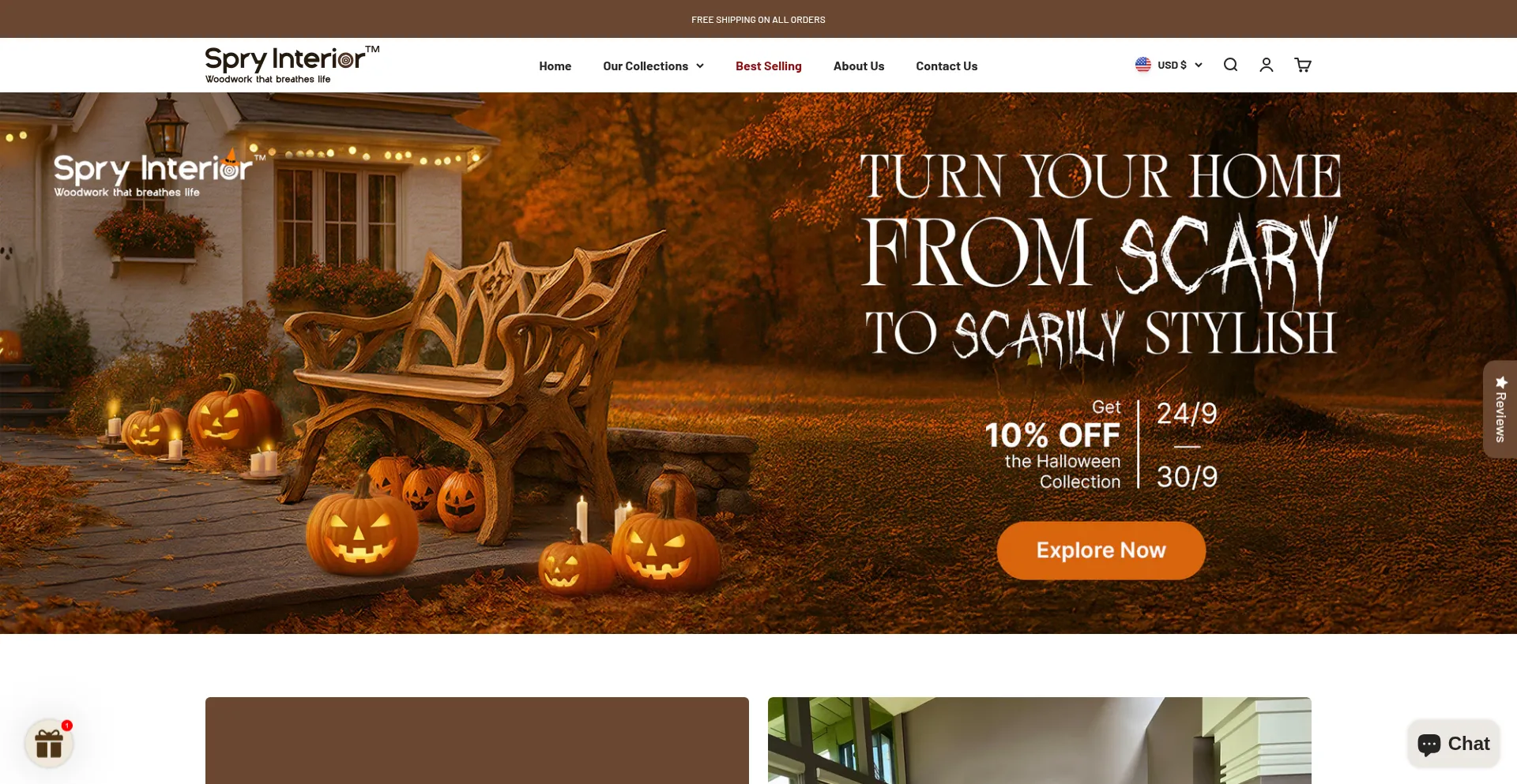 Spryinterior.com Screenshot
