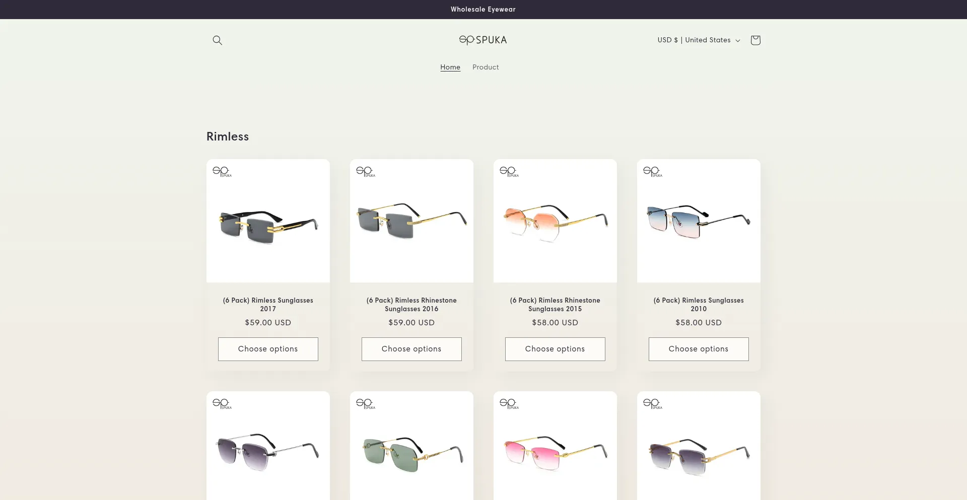 Website screenshot of Spuka.com