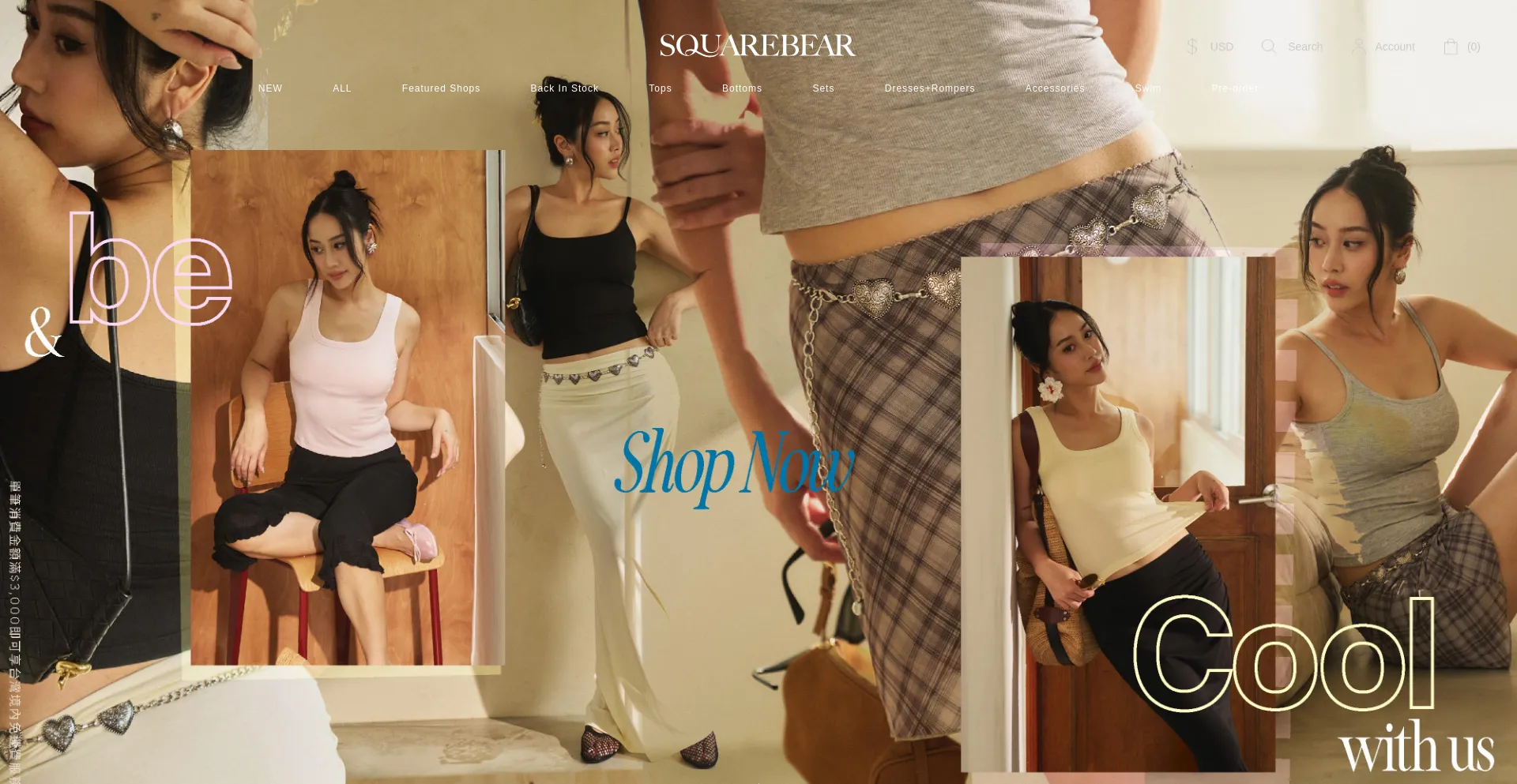 Website screenshot of Squarebearthelabel.com