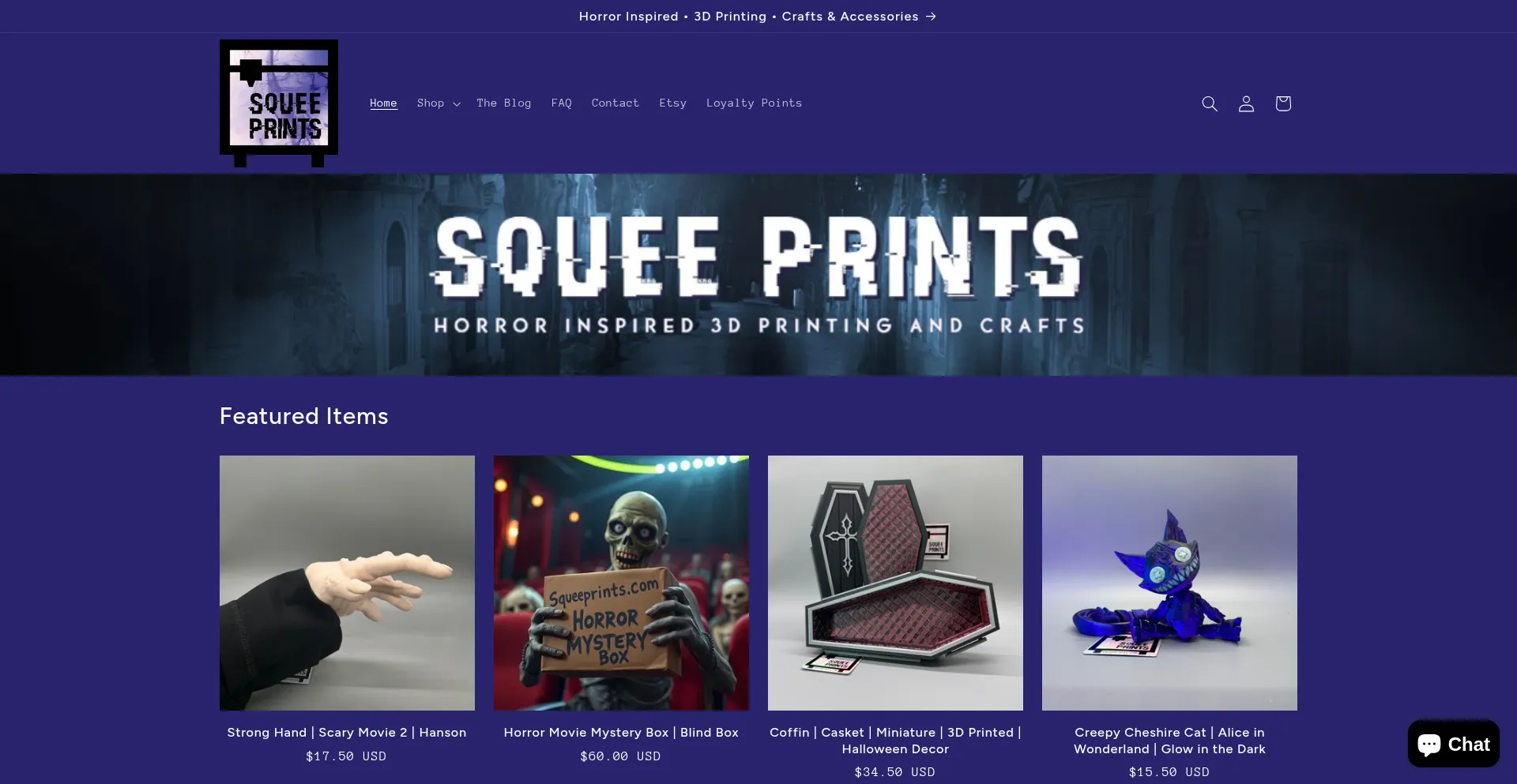 Squeeprints.com Screenshot