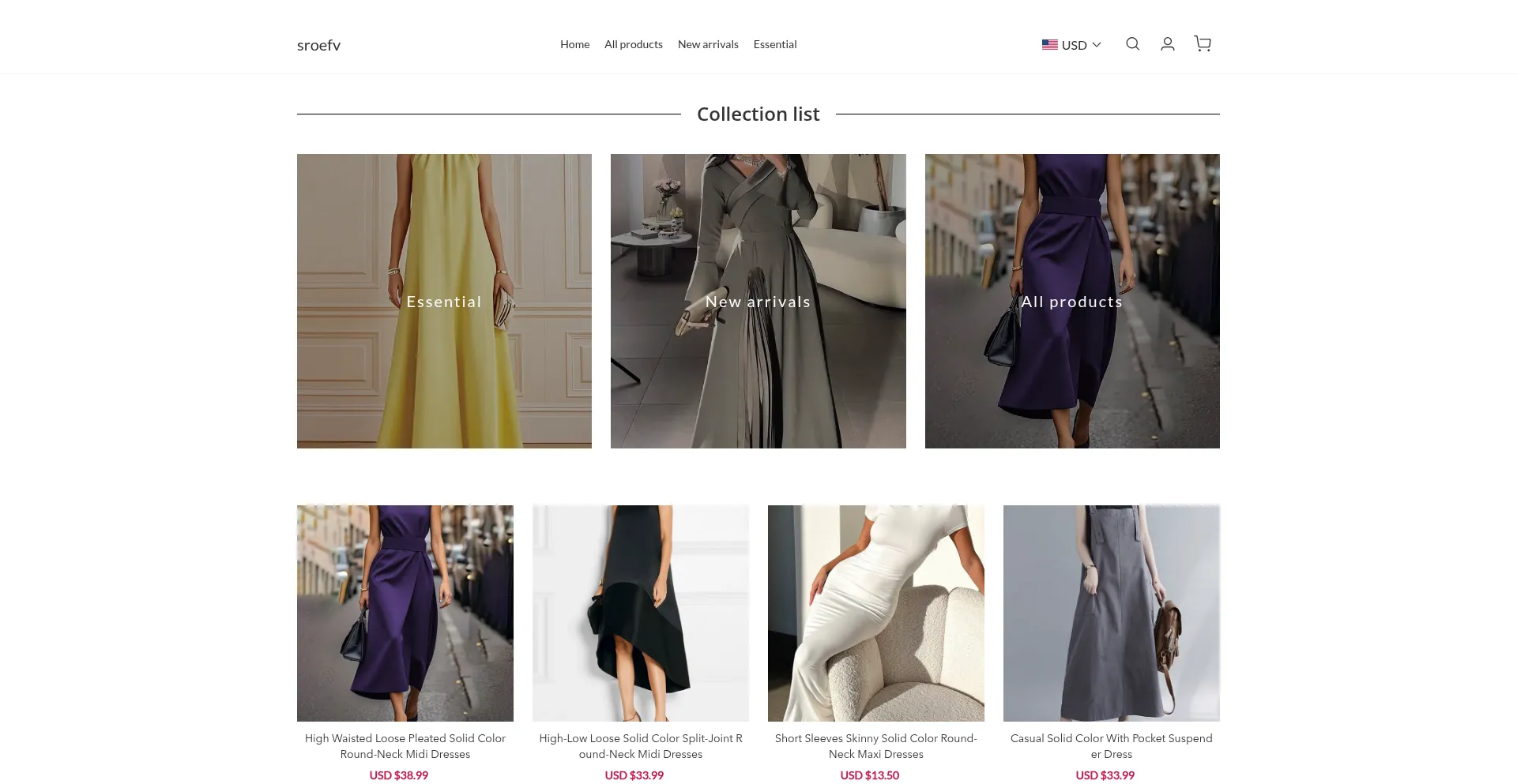 Website screenshot of Sroefv.com