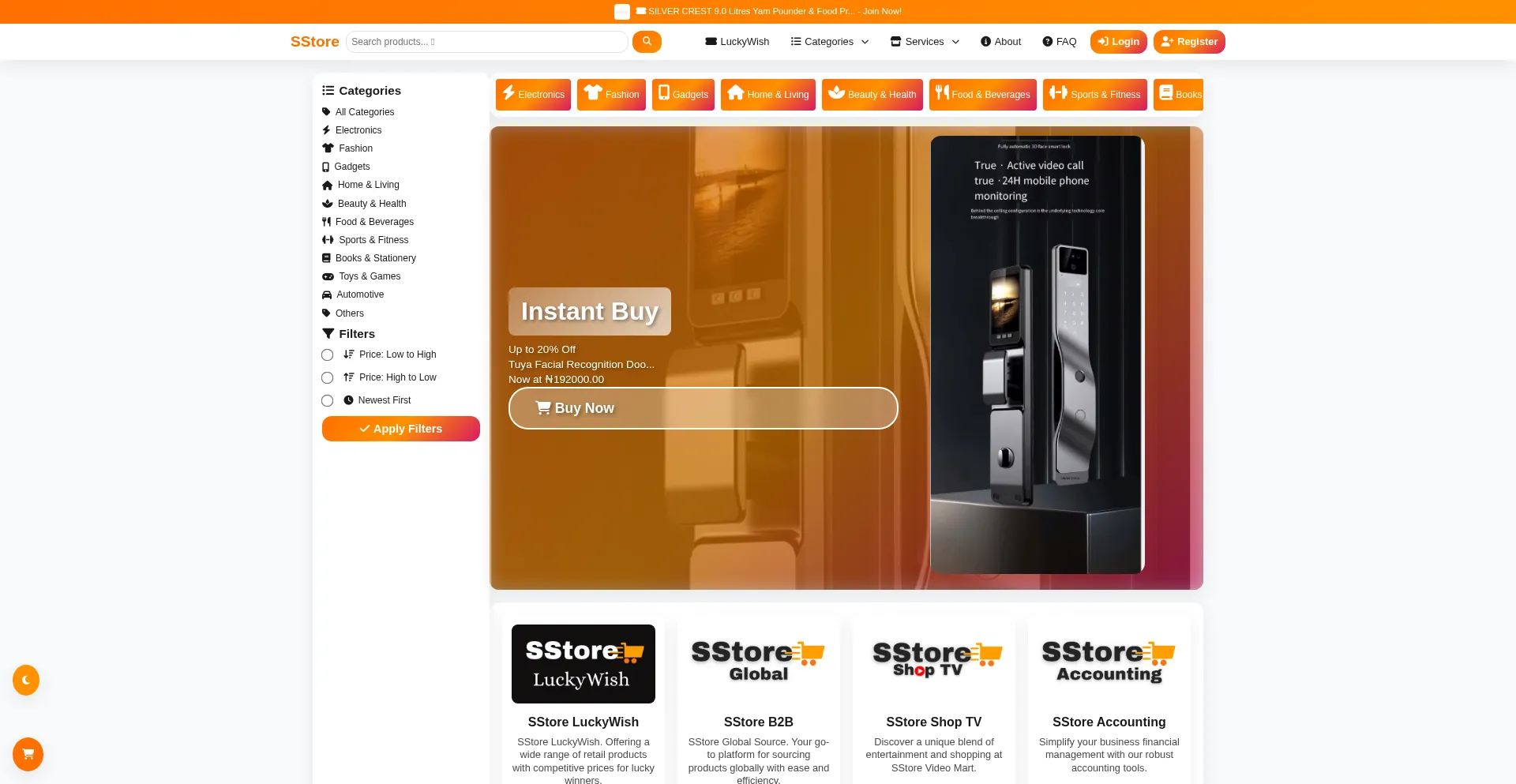 ¿És Seguro y Confiable Sstore.ng?