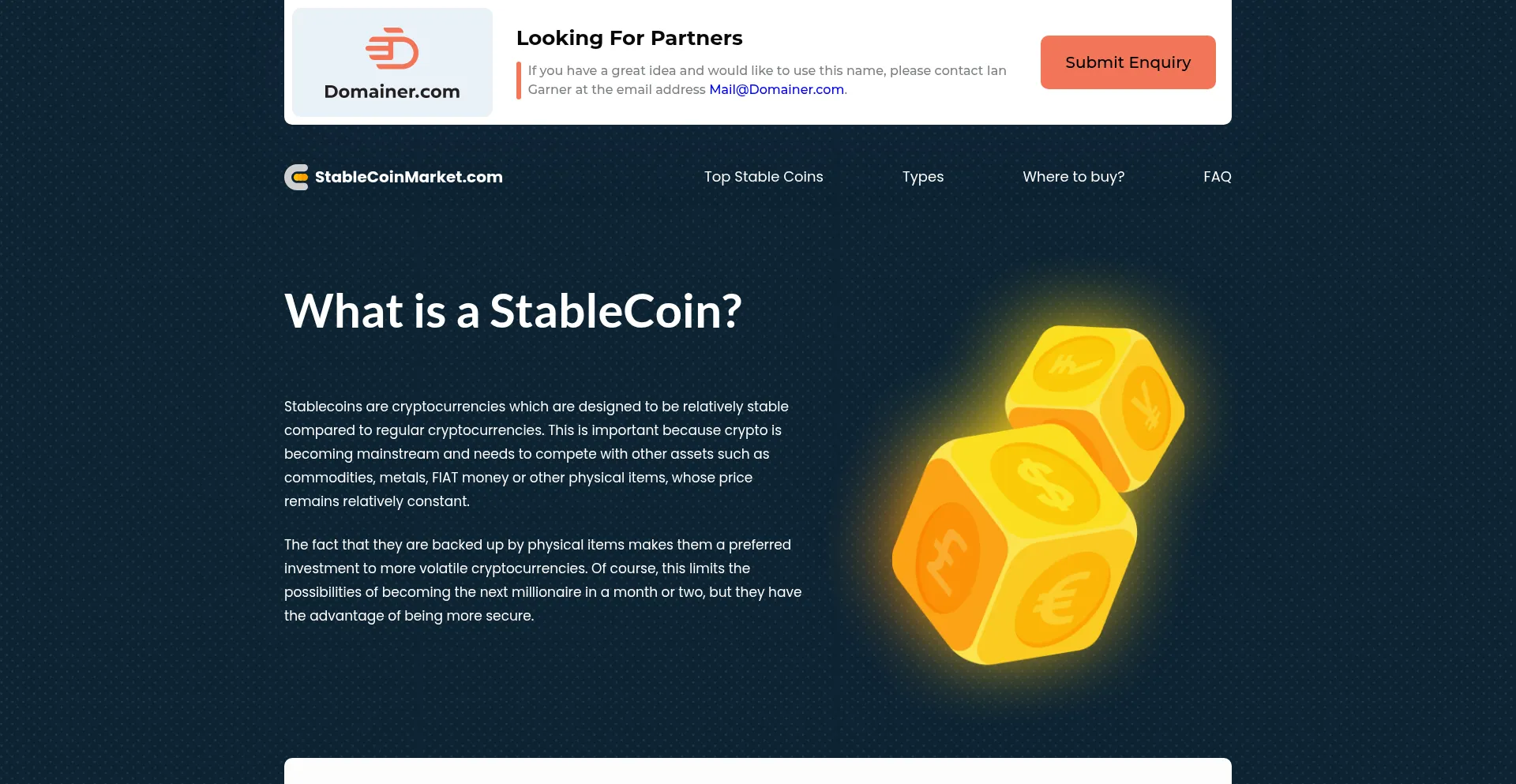 ¿És Seguro y Confiable Stablecoinmarket.com?