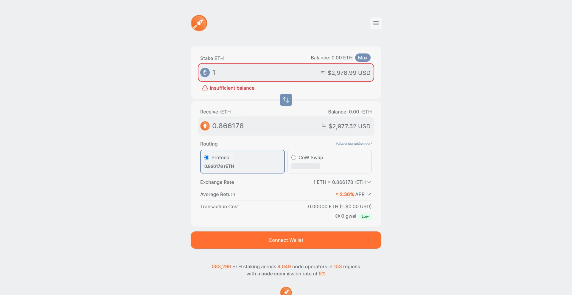 Stake.rocketpool.net