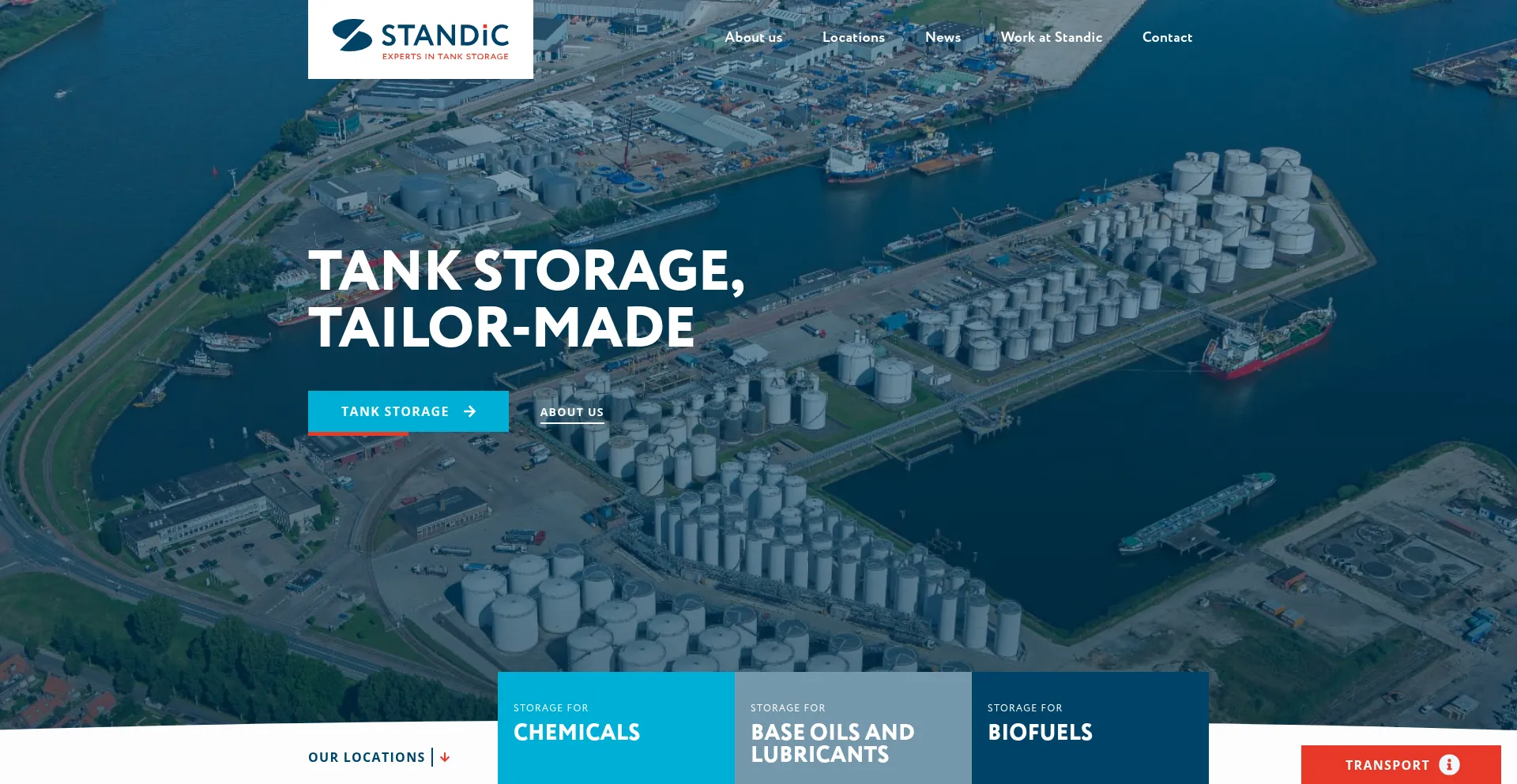 Website screenshot of Standic.com