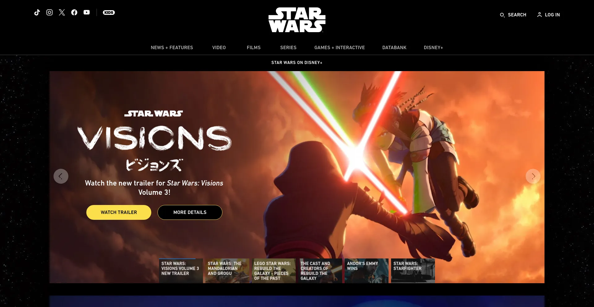 Starwars.com Screenshot