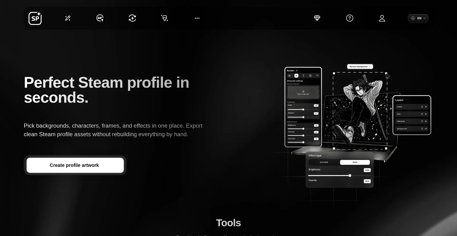 Steamprofile.io