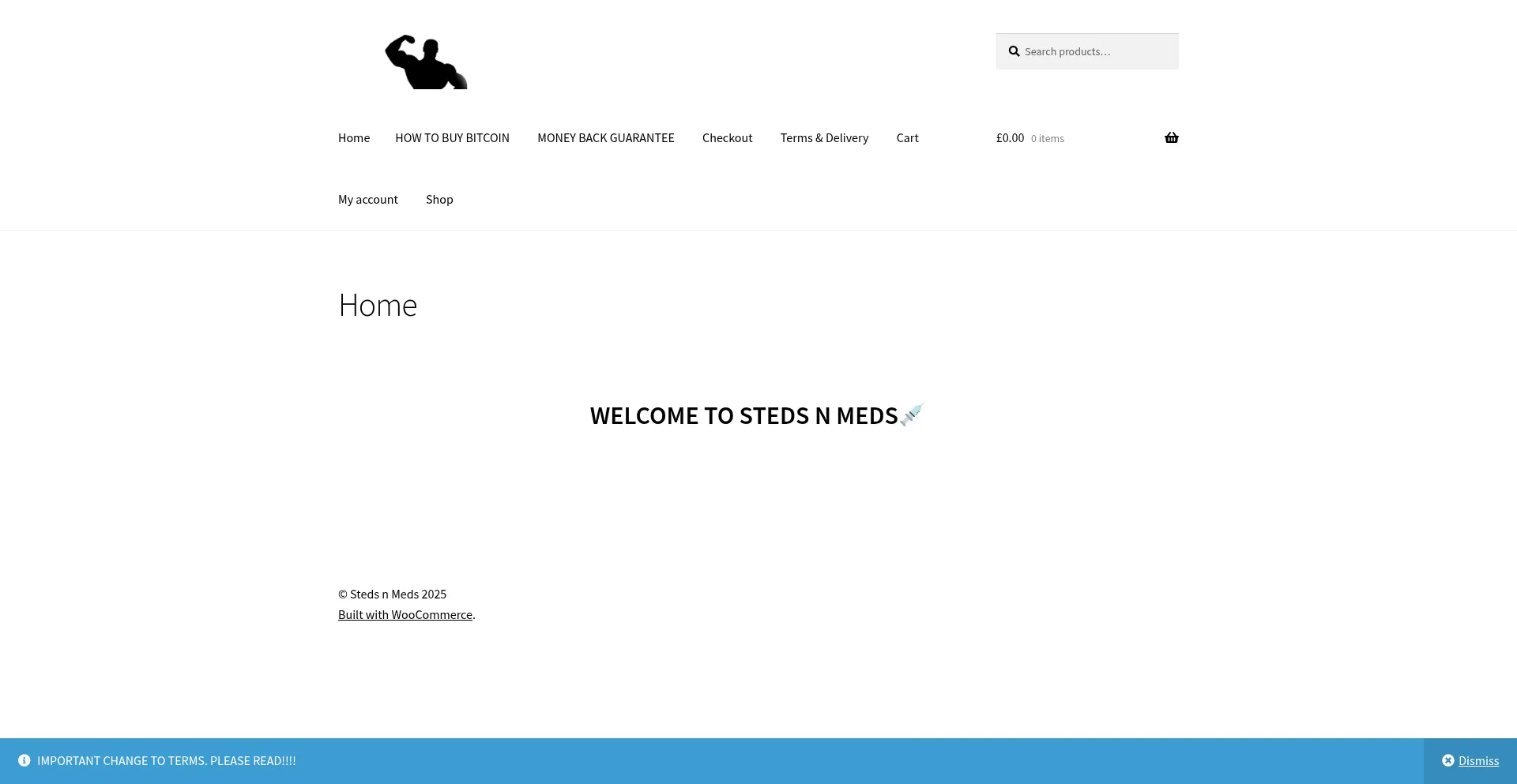 Website screenshot of Stedsnmeds.com