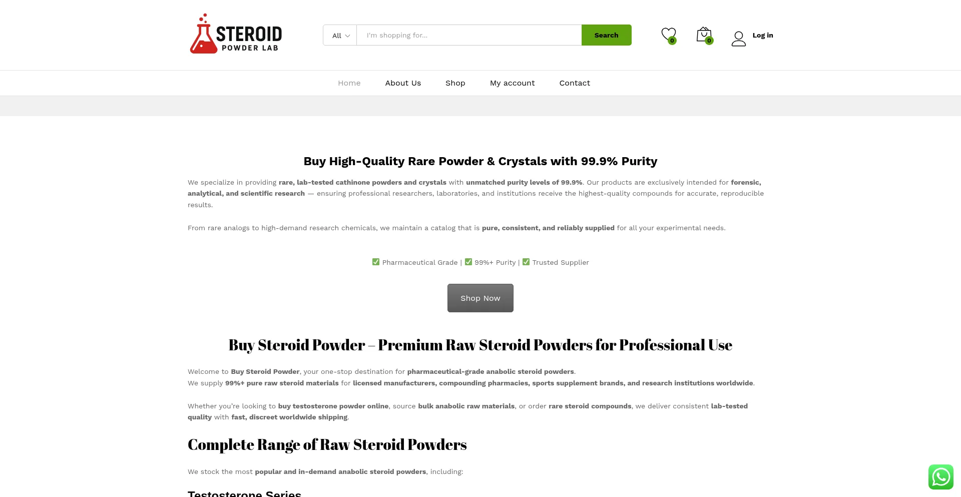 ¿És Seguro y Confiable Steroidpowderlab.com?