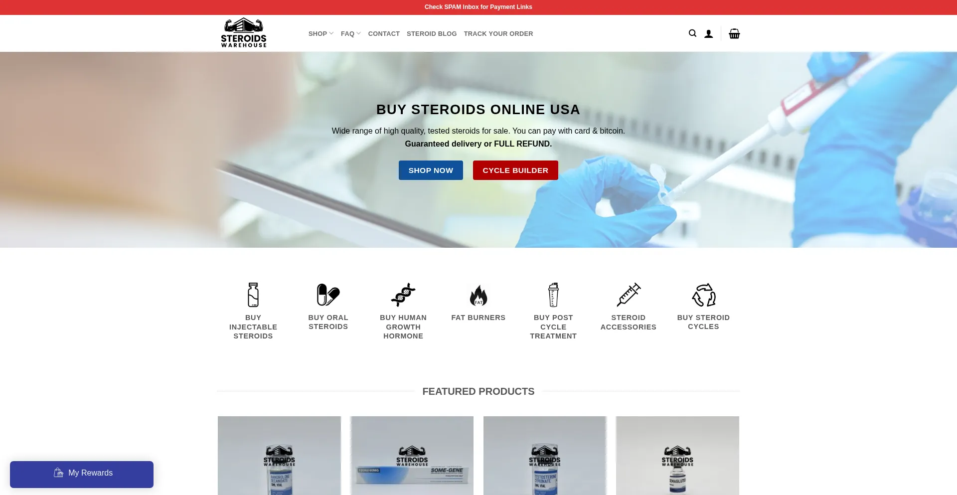 Steroids-warehouse.com Screenshot