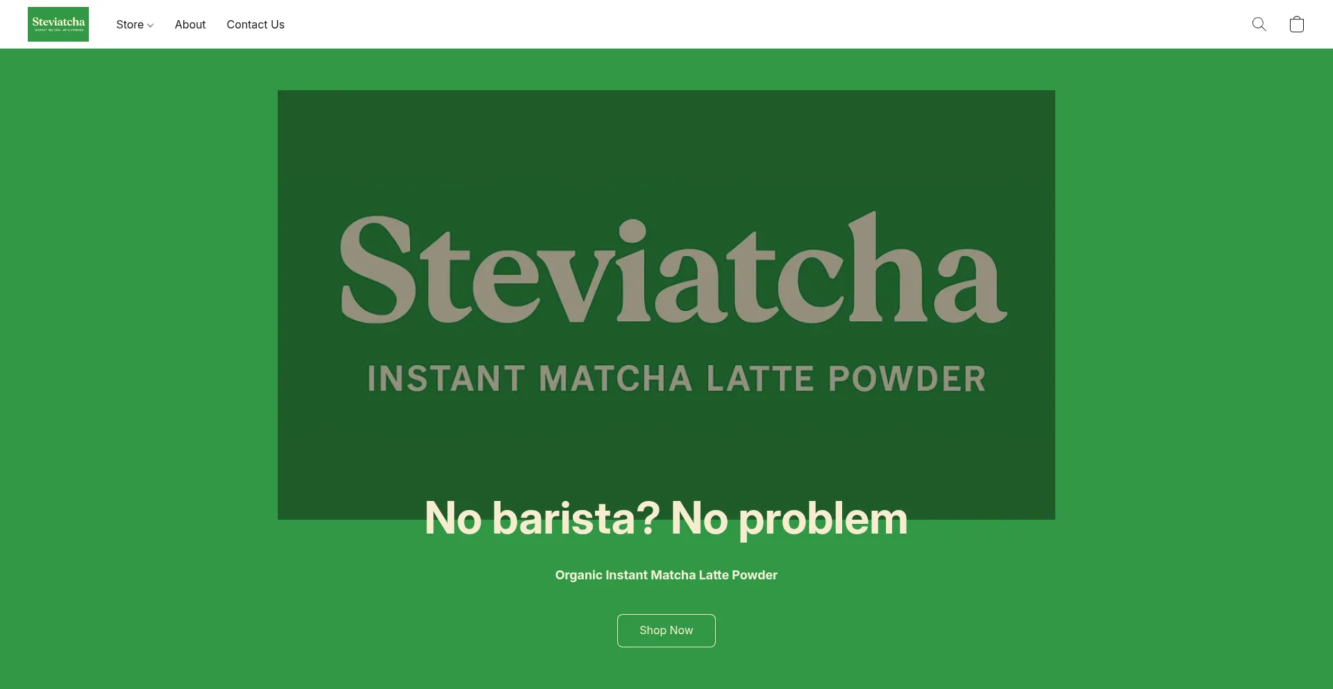 Website screenshot of Steviatcha.company.site
